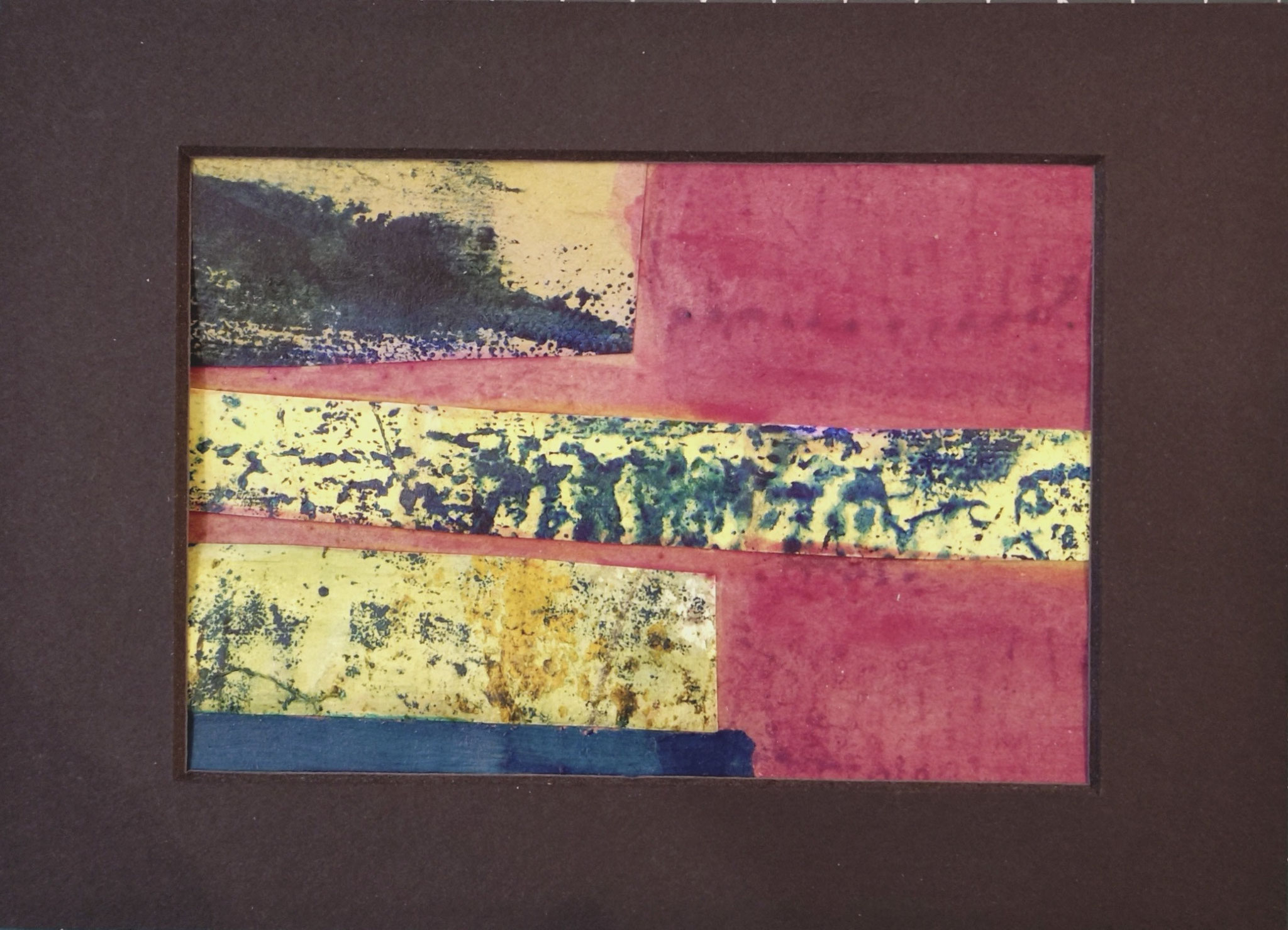 Chemin - encre sur papier contrecollé 21*15 cm 2025