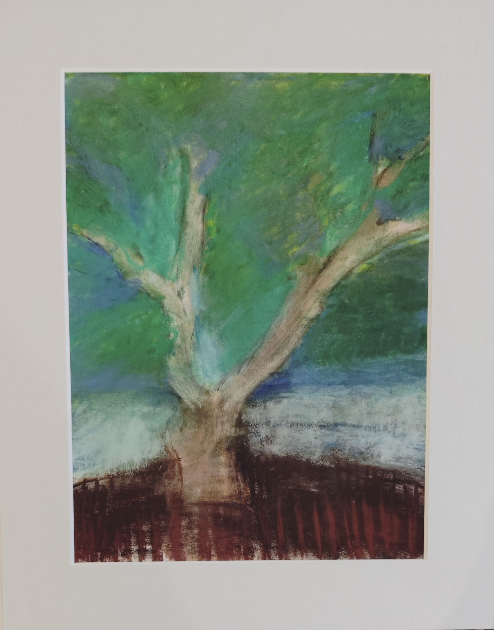 Arbre de Bretagne pastel sec  2024 24*30 cm 