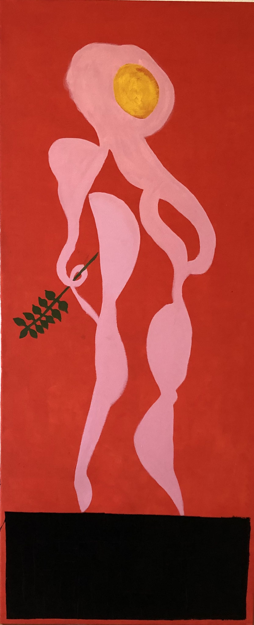 Gesandte 2023 Öl auf Leinwand 60x140 cm