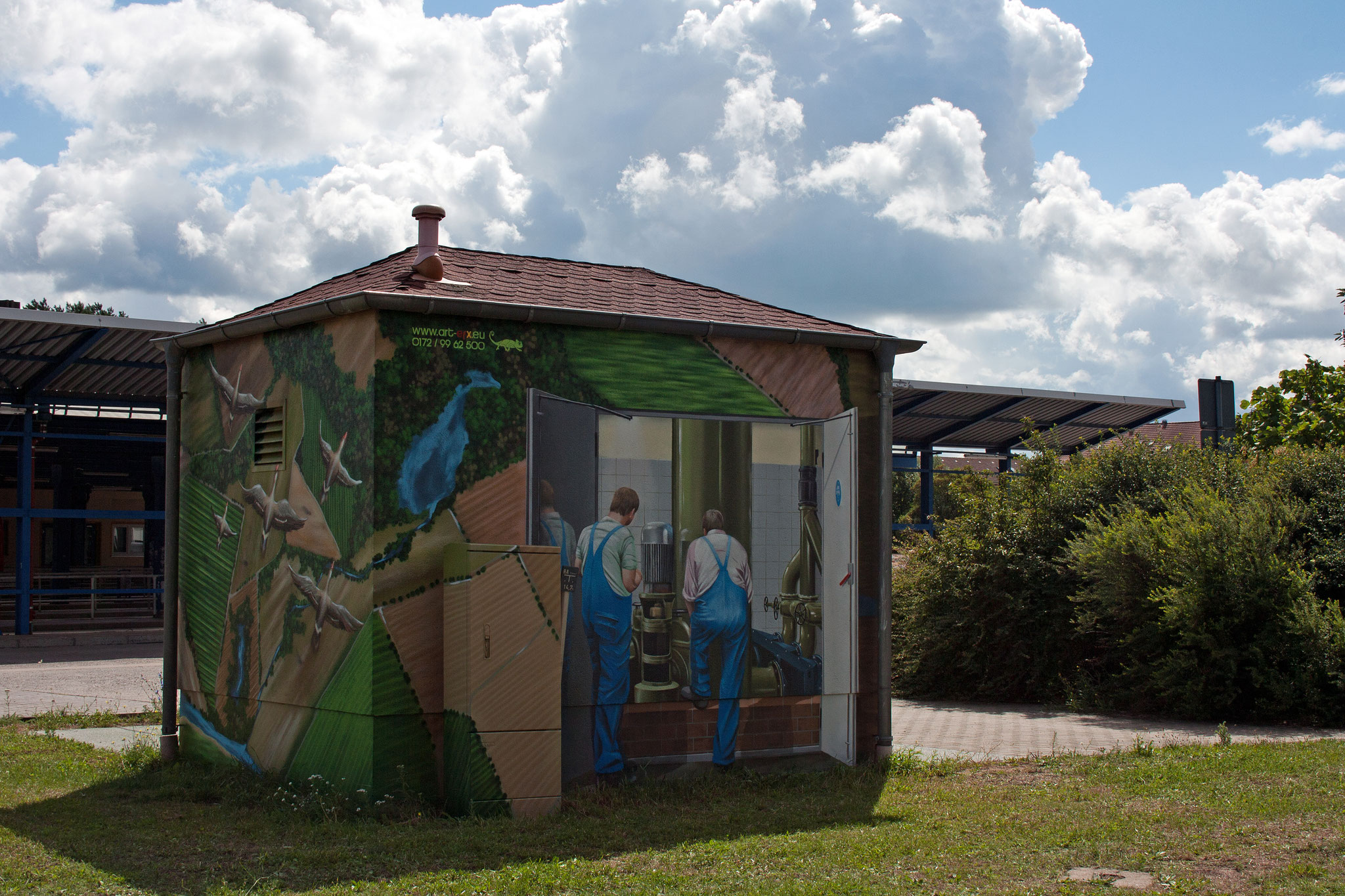 Graffity-Kunst am Trafohaus