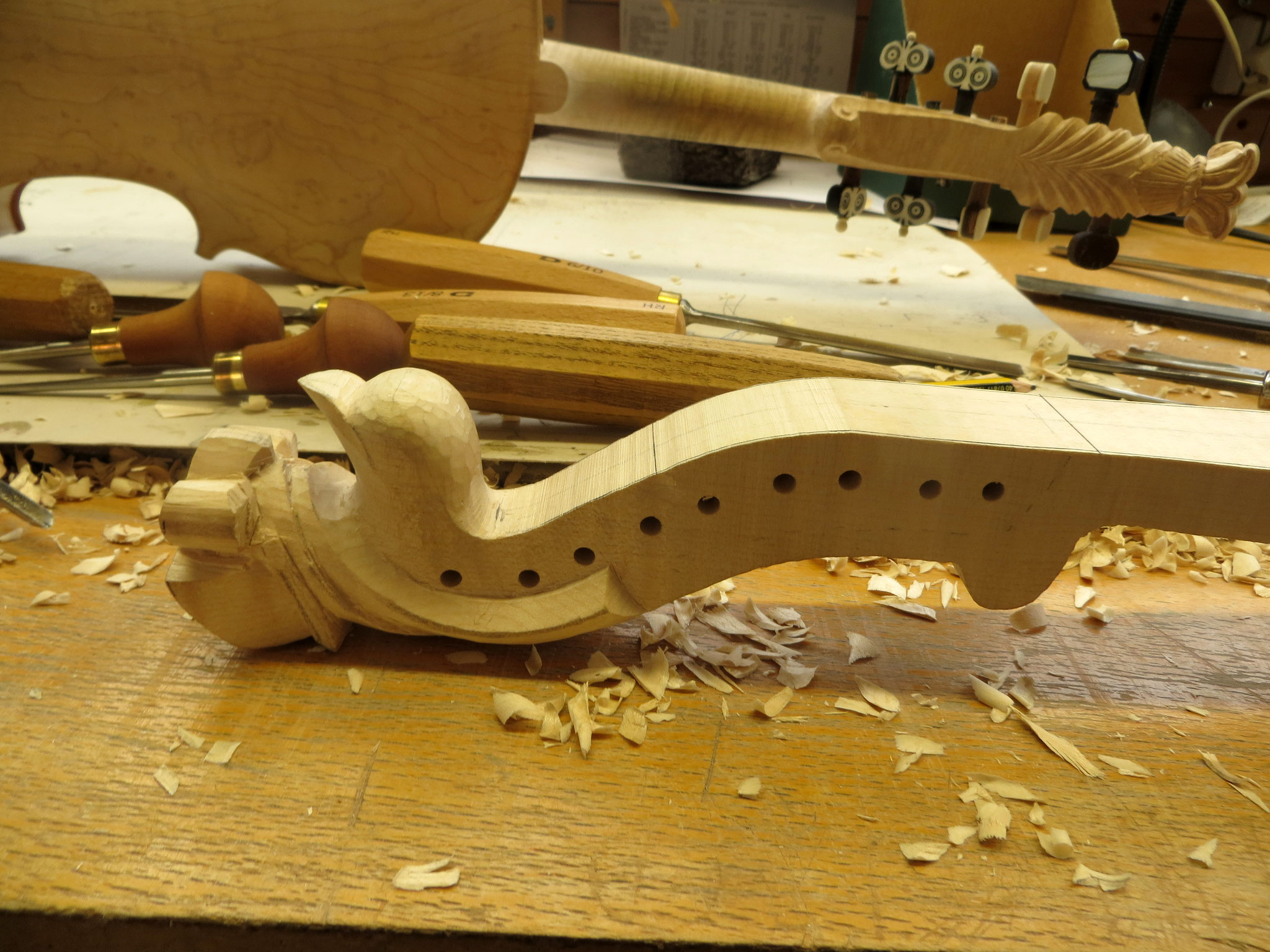 Carving the head