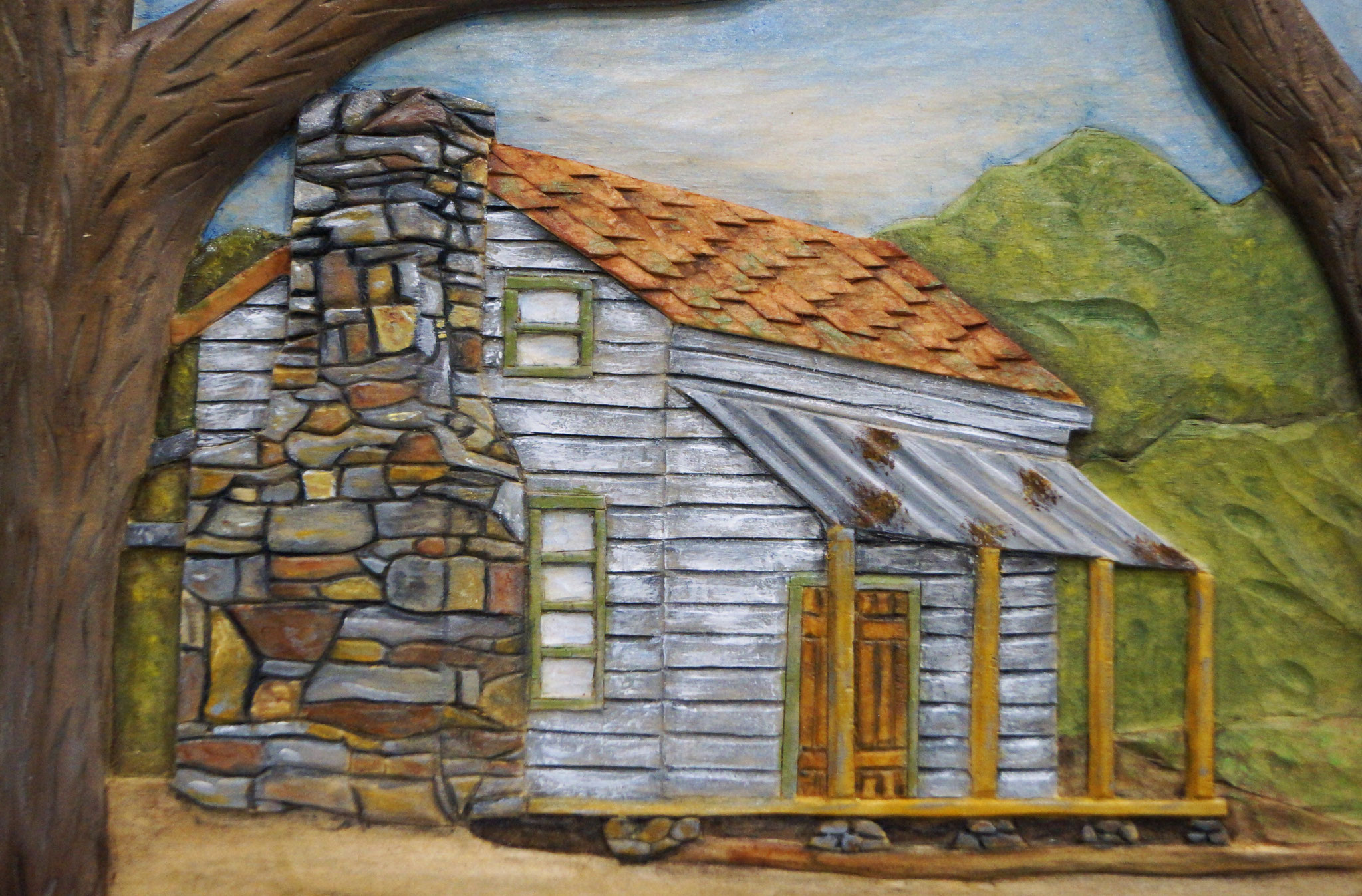 W-1 Relief Carving - Vic Eckmann - Third Place
