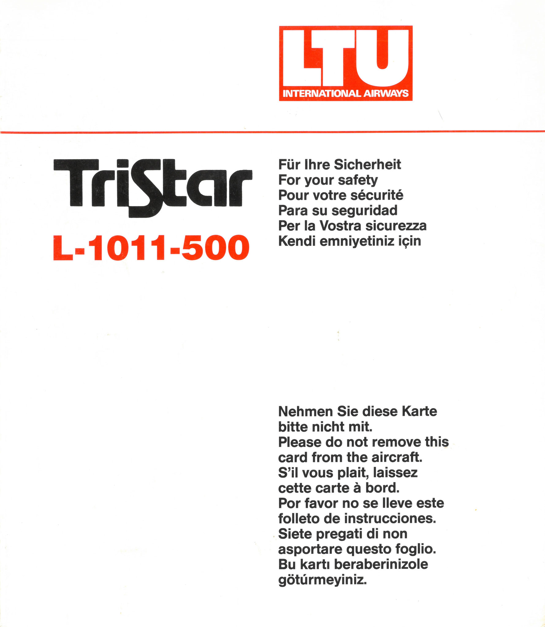 Lockheed L-1011-500 TriStar