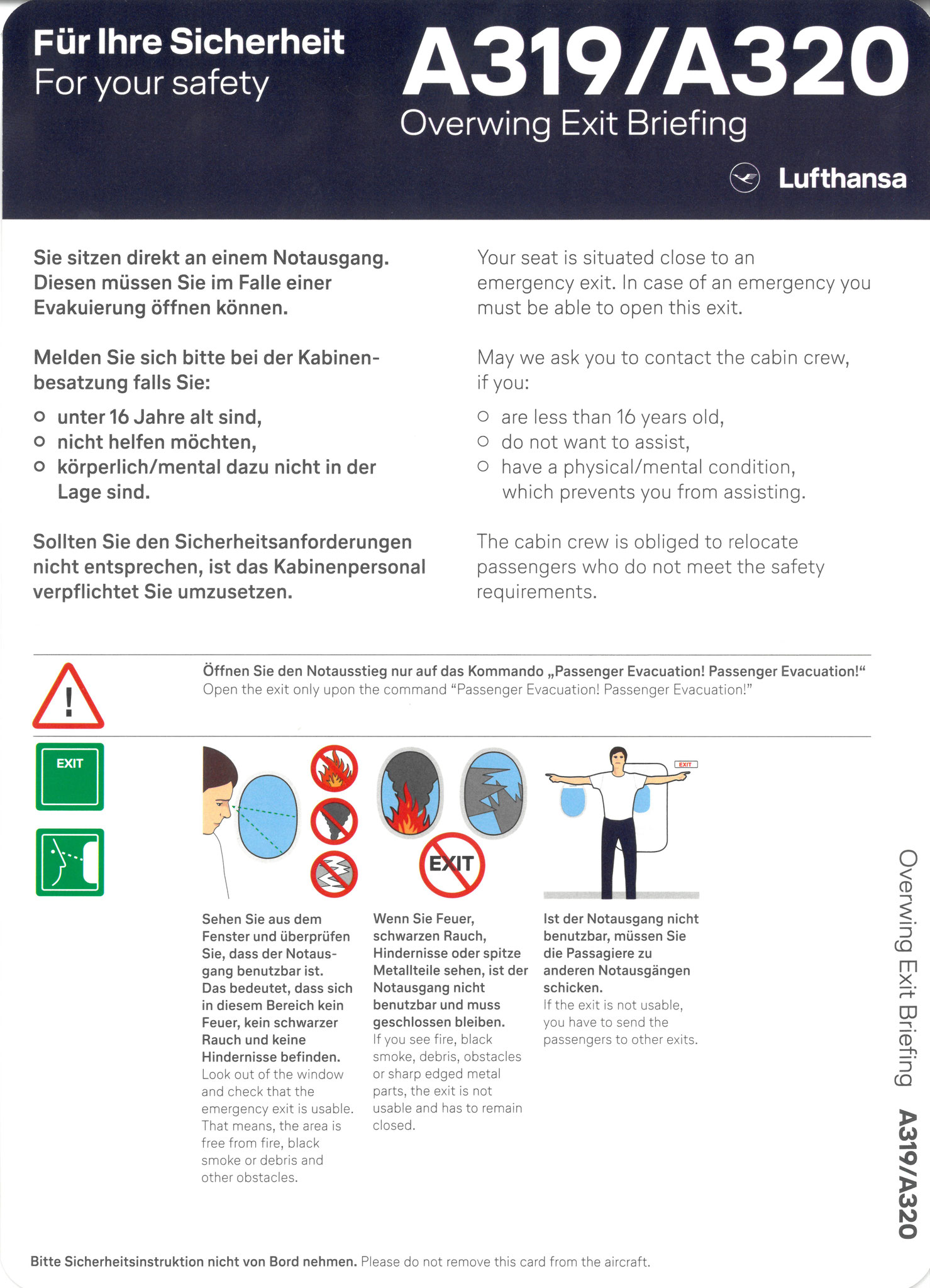 A319/A320 Overwing Exit Briefing