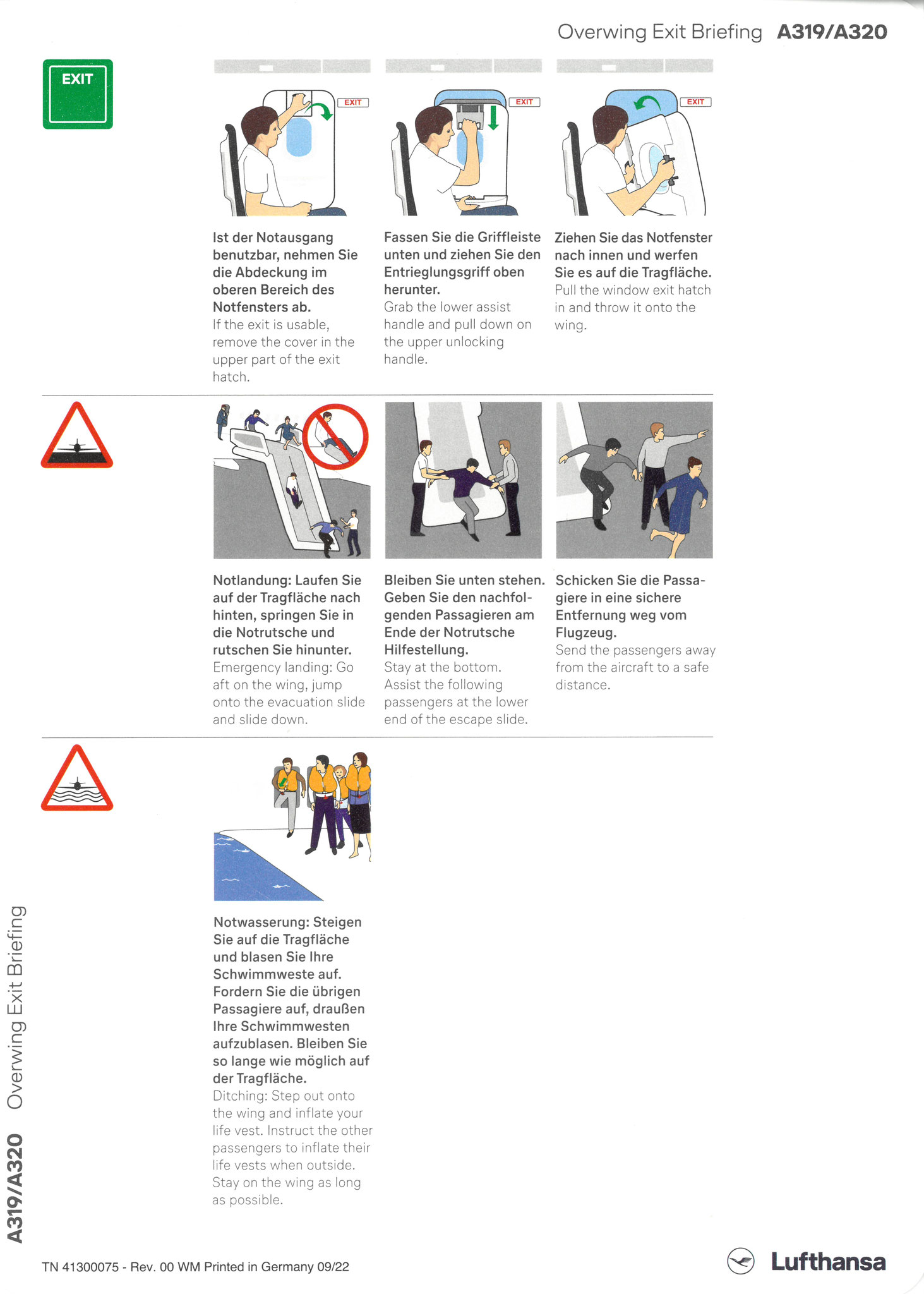 A319/A320 Overwing Exit Briefing