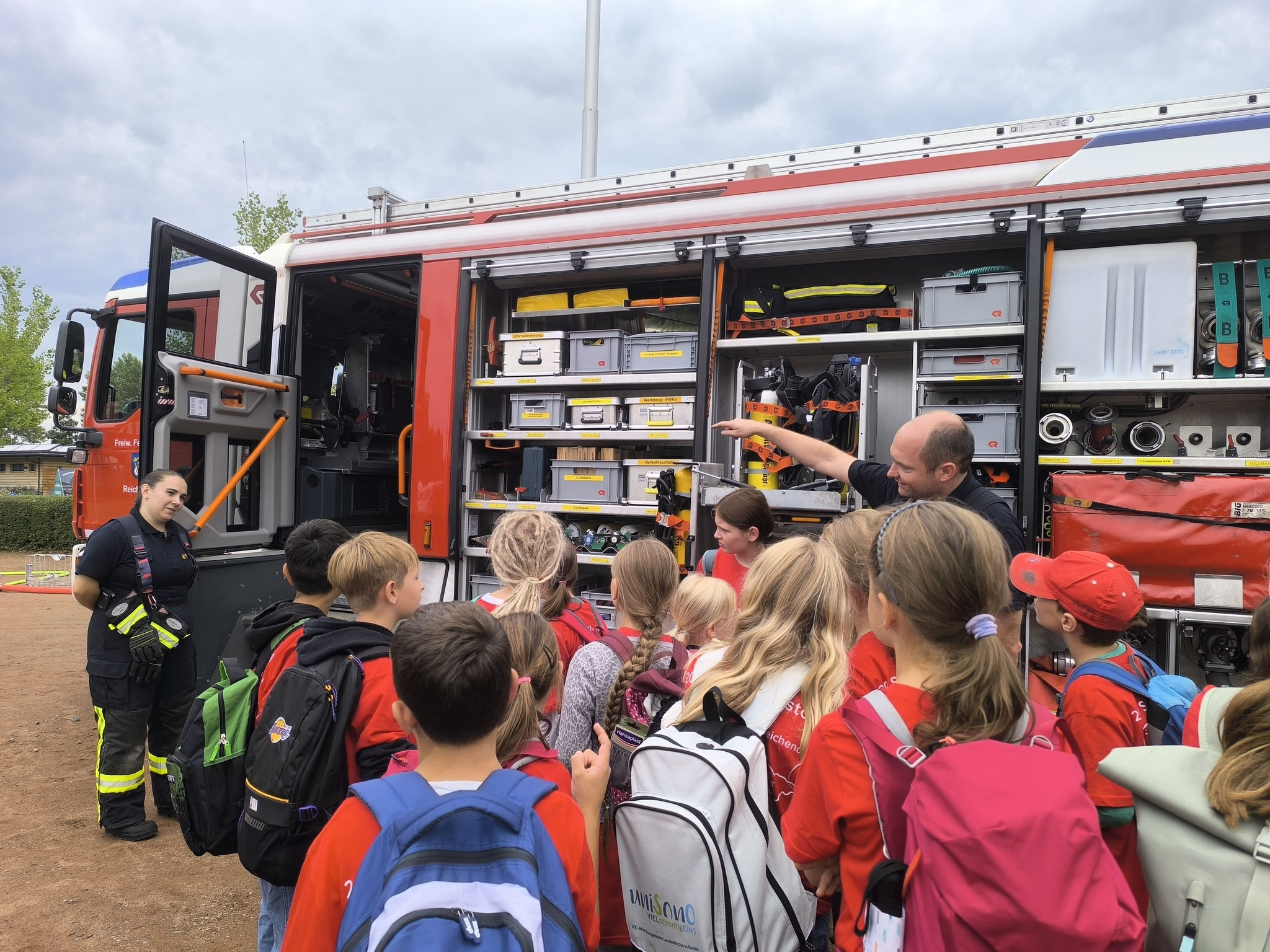 Das Feuerwehrauto war spannend...