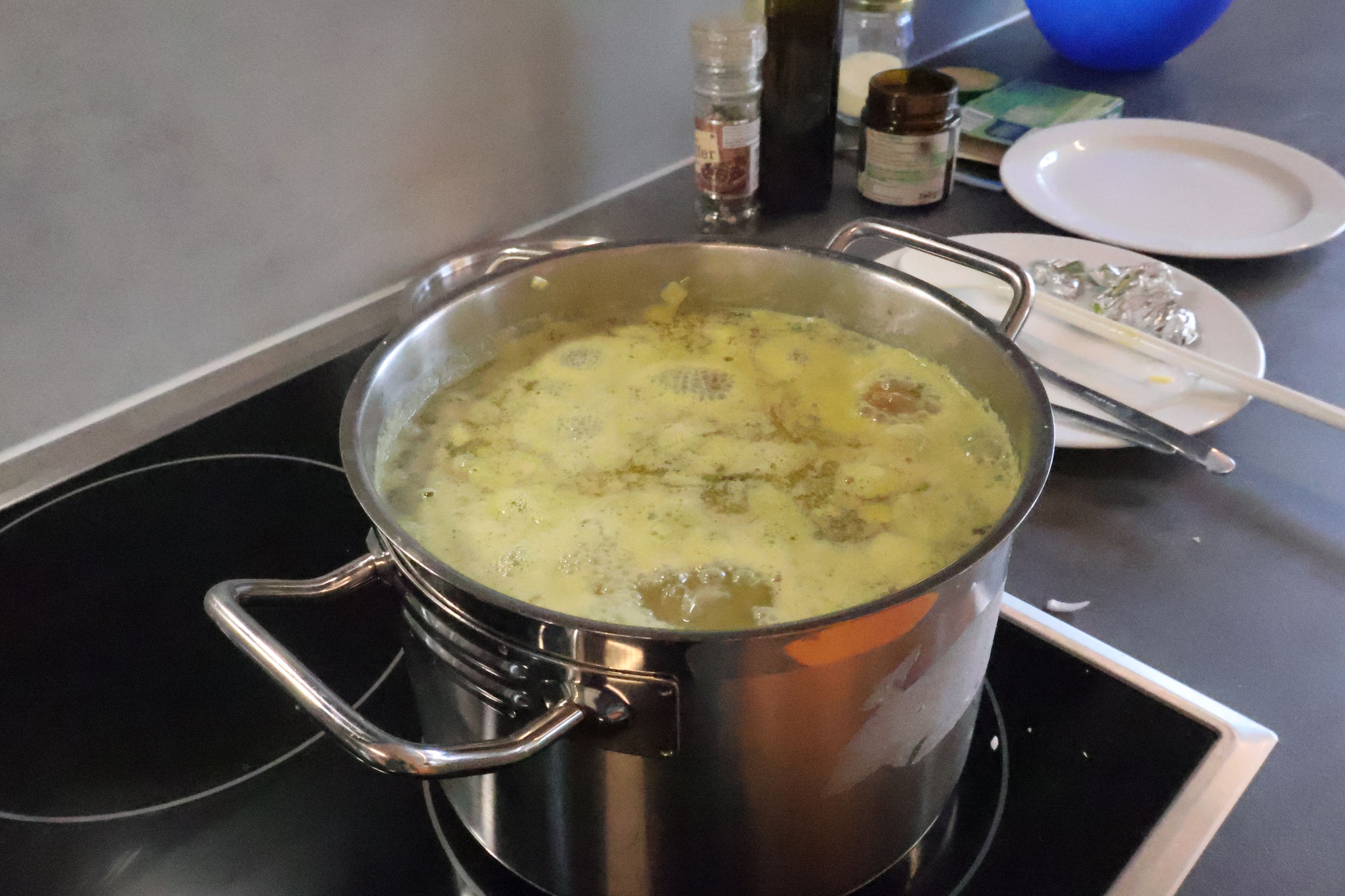 Die Suppe ist fast fertig