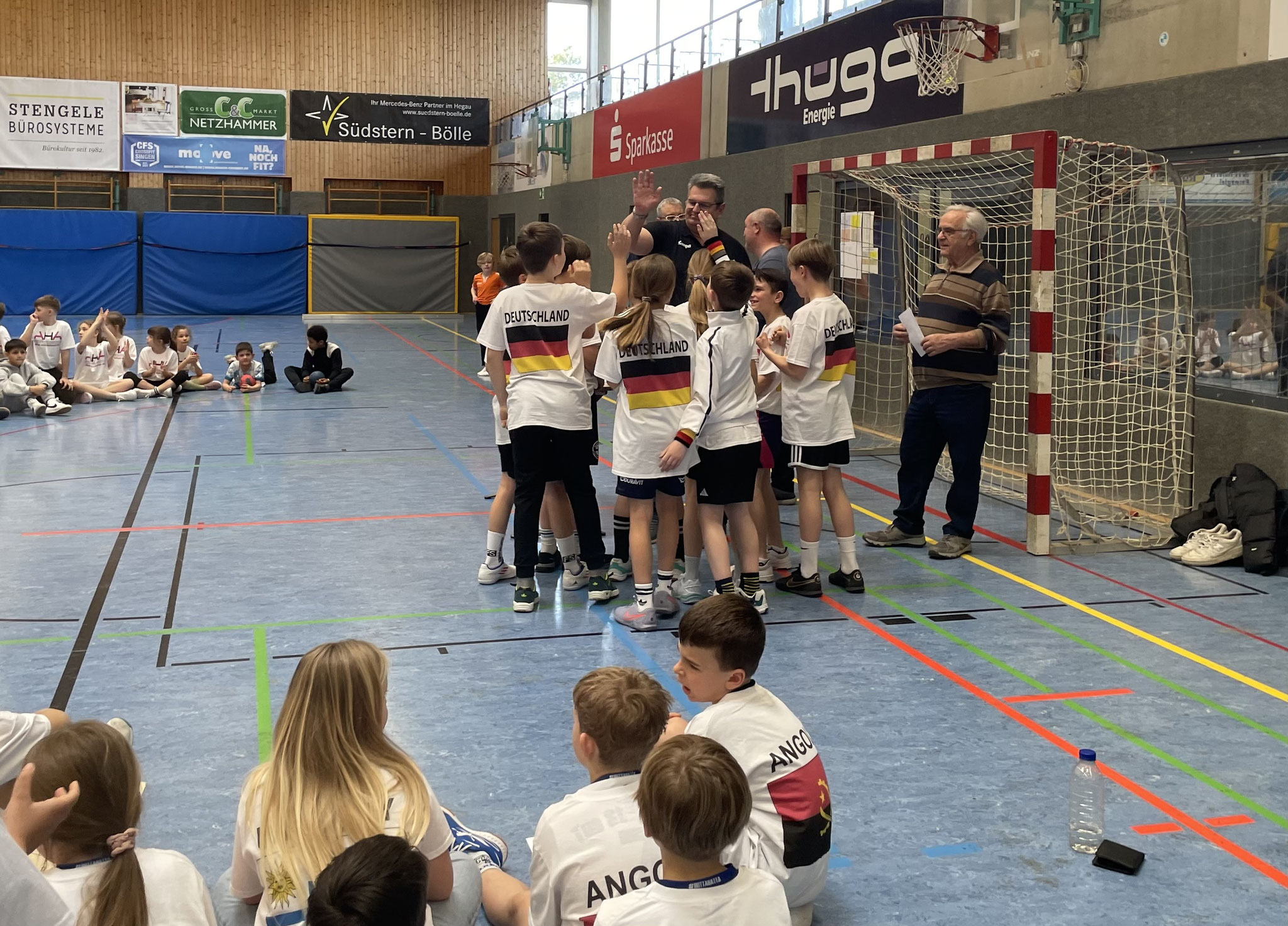 Sportliche Begrüßung