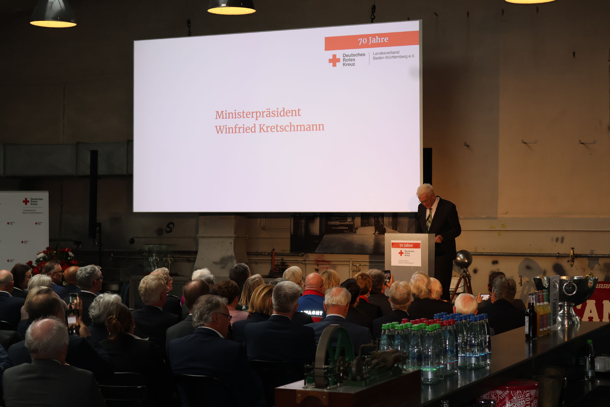 Ministerpräsident Kretschmann hält eine Rede