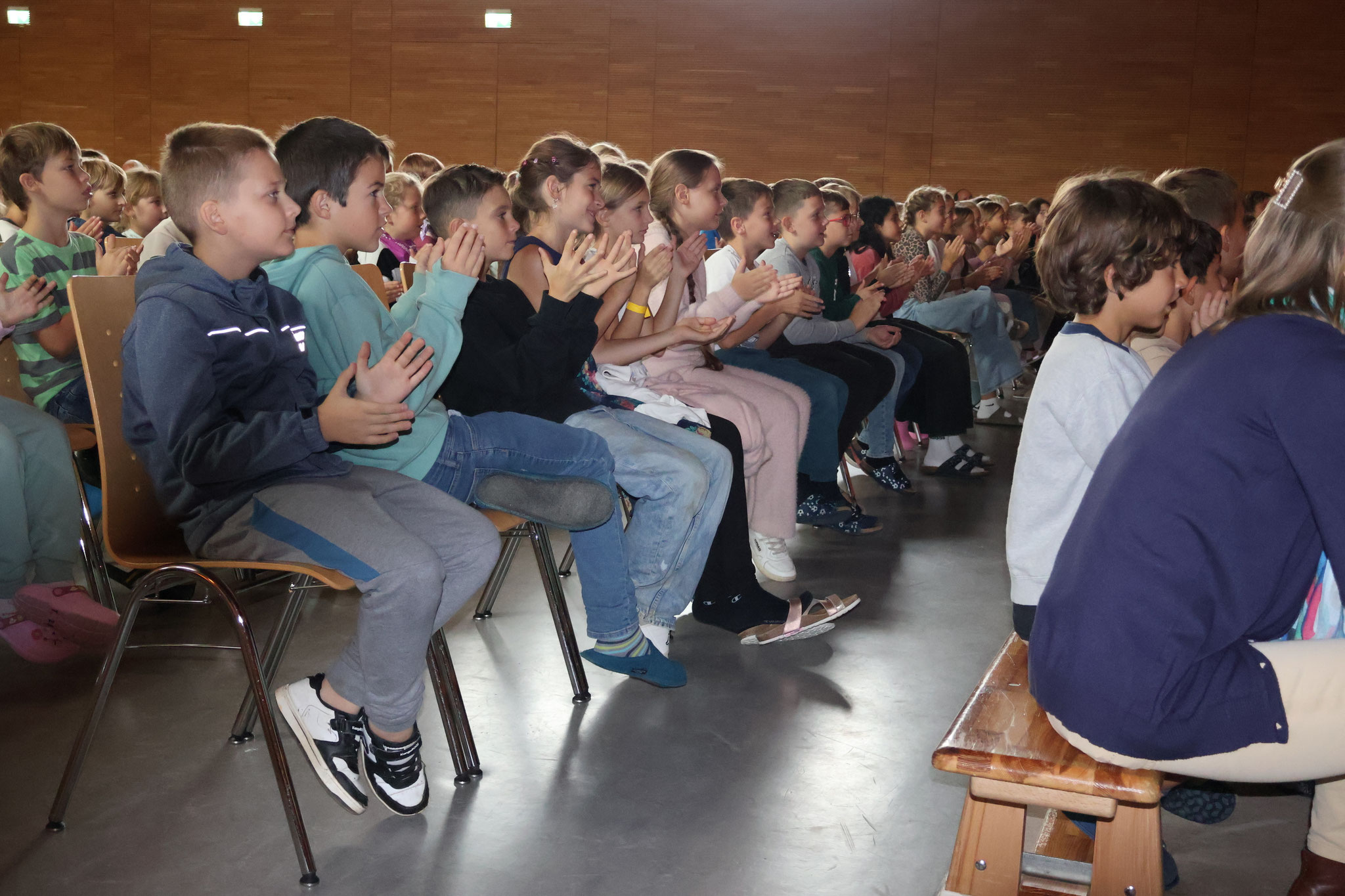 Rhythmen nachklatschen war auch kein Problem 