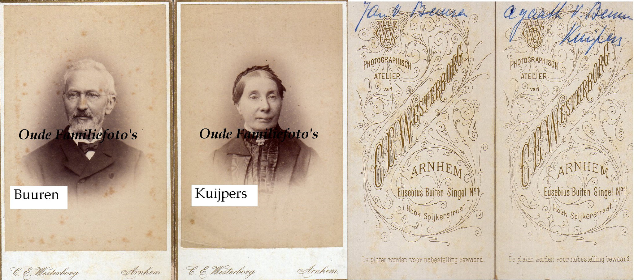 Kuijpers, Agatha Eva Cornelia Petronella. Geb. 19-6-1828 Durne. Ovl. 9-12-1903 Arnhem. Getrouwd met Jan van Buuren. € 6,00