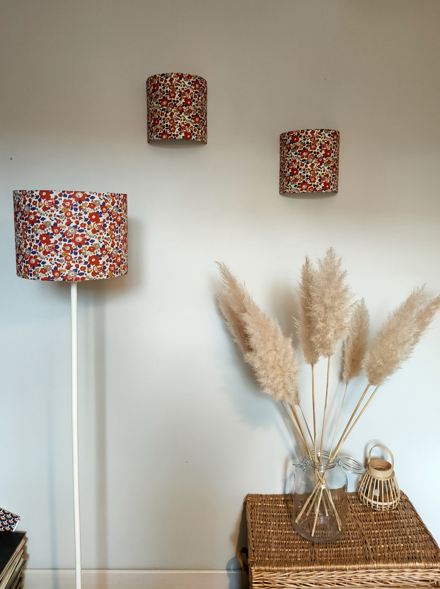 Ensemble Abat-jour et Appliques murales S en Betsy Autumn Dream