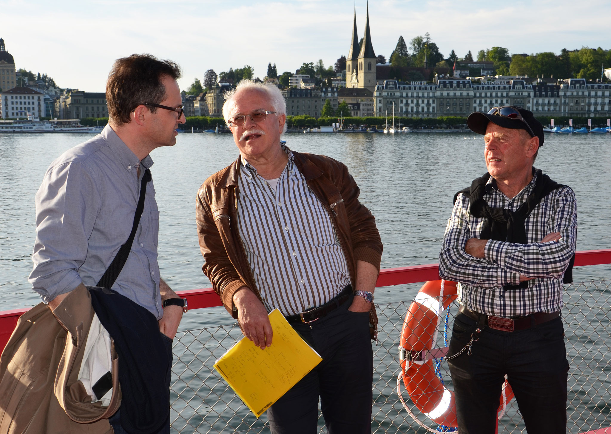 Robert Bachmann, Josias Clavadetscher und Werner Schelbert.