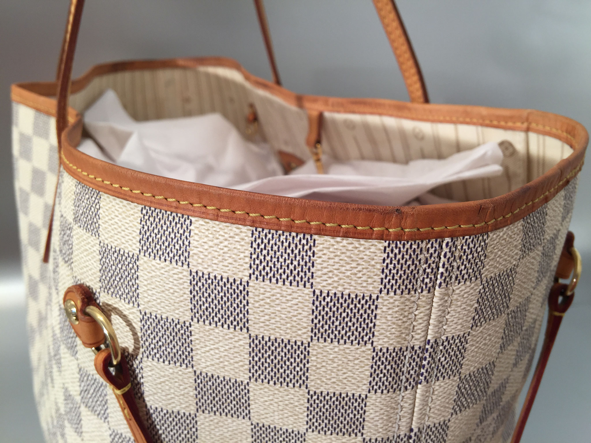 Neverfull damier azur rose ballerine hotsell