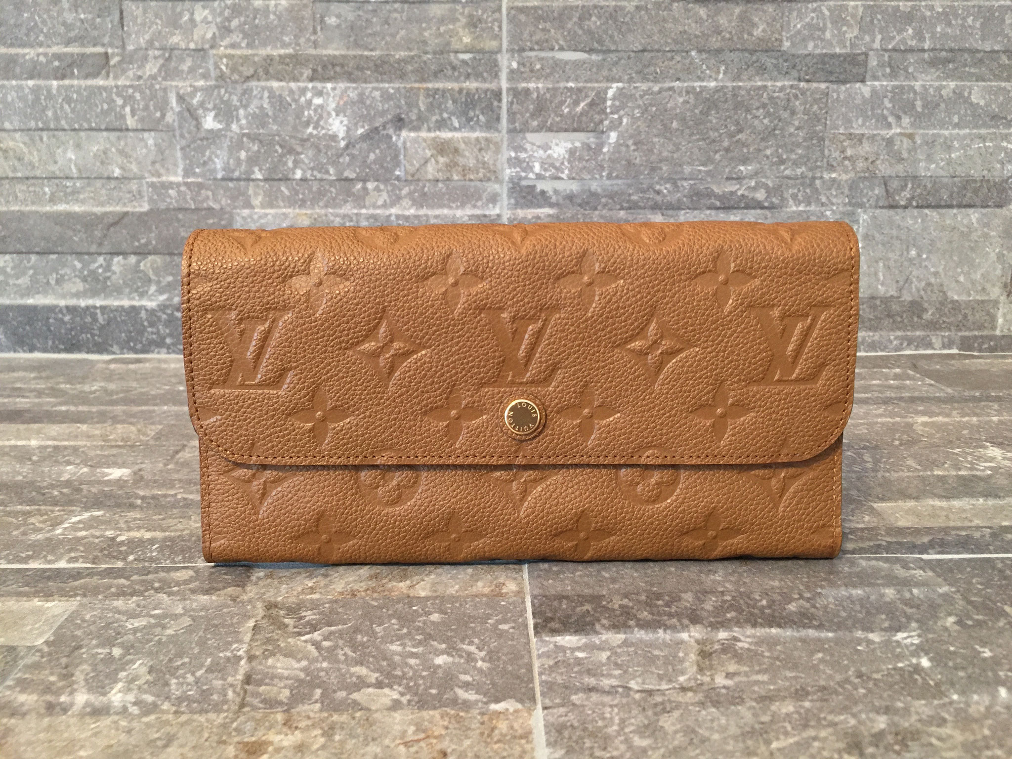 Louis Vuitton Monogram Empreinte Virtuose Geldbörse in Havane - Ankauf &  Verkauf Second Hand Designertaschen und Accessoires