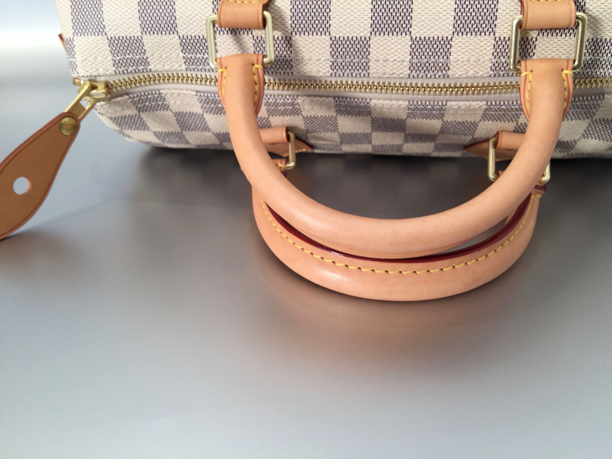 Louis Vuitton Damier Azur Speedy 30 NM Ankauf Verkauf Second Hand Designertaschen und Accessoires