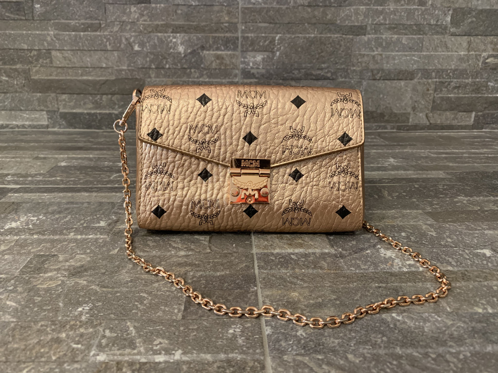 Mcm champagne gold cheap