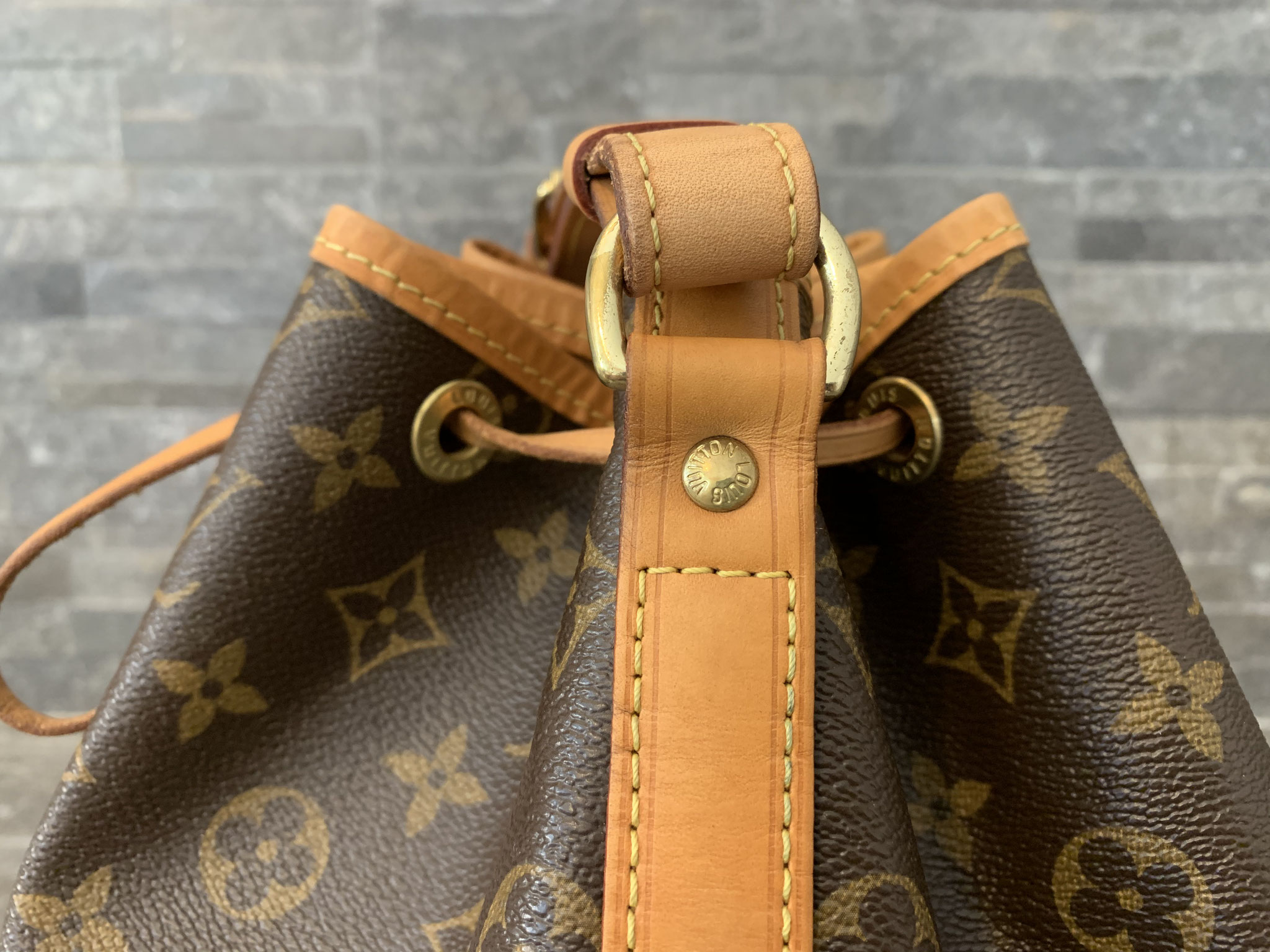 Louis Vuitton Monogram Canvas Petit Noe NM Ankauf Verkauf Second Hand Designertaschen und Accessoires