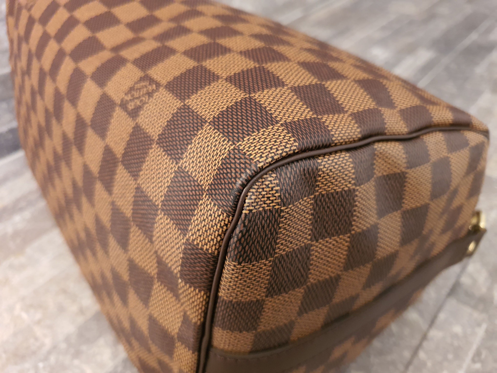 Louis Vuitton Damier Ebene Speedy Bandouliere 30 NM Ankauf Verkauf Second Hand Designertaschen und Accessoires