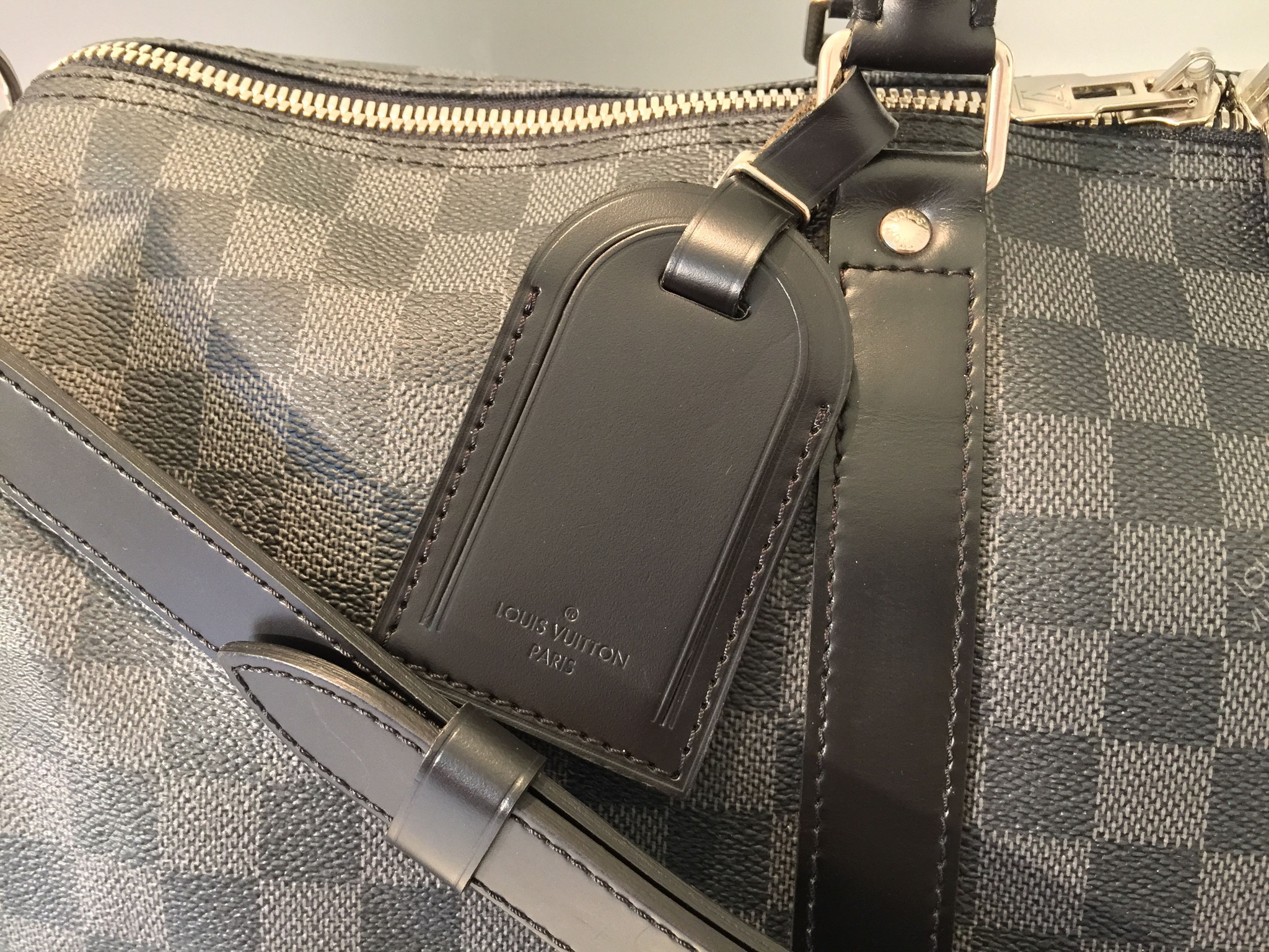 Louis vuitton keepall damier graphite sales