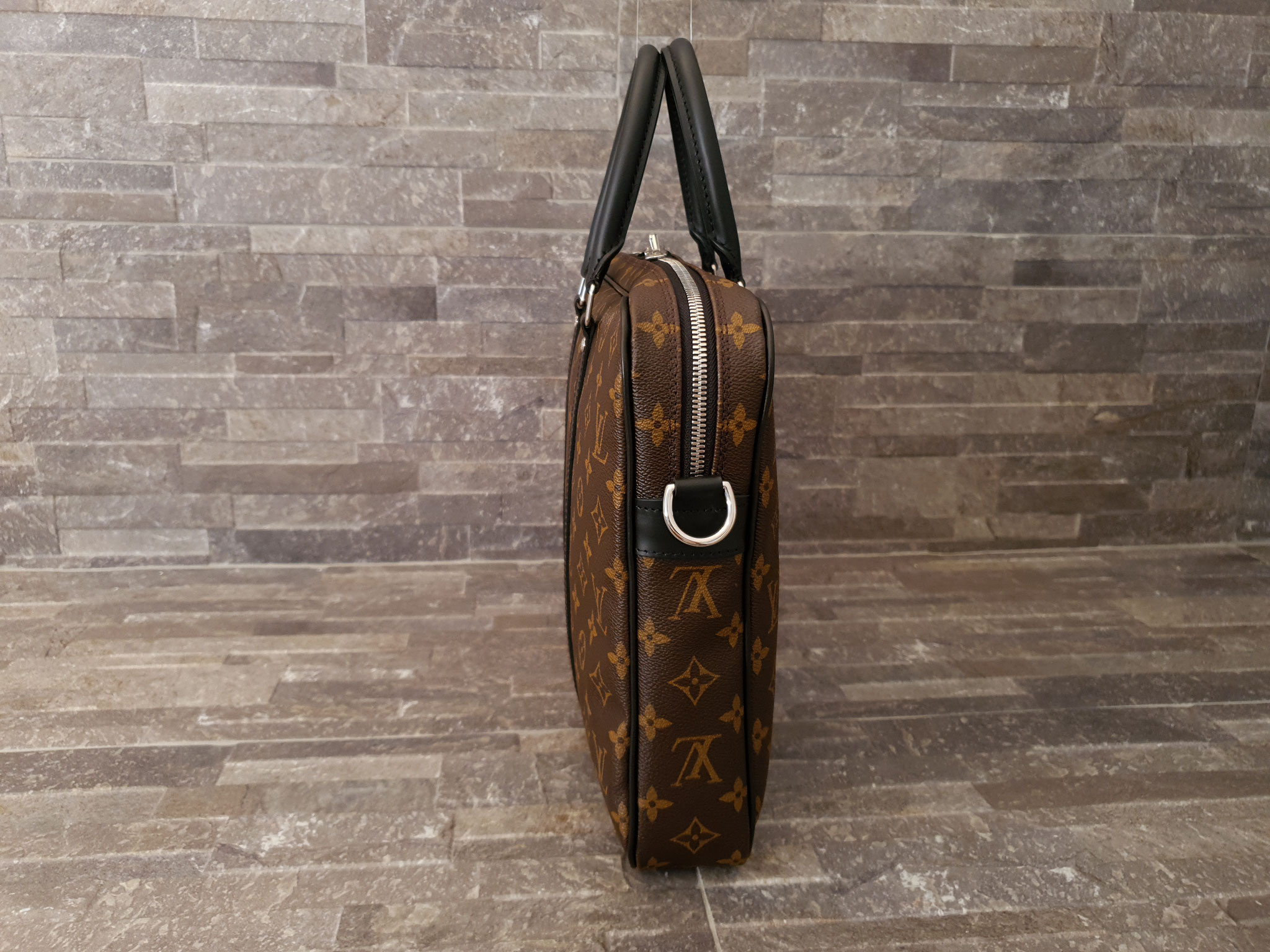 Louis Vuitton Porte-Documents Jour Bag NM Macassar Monogram Canvas