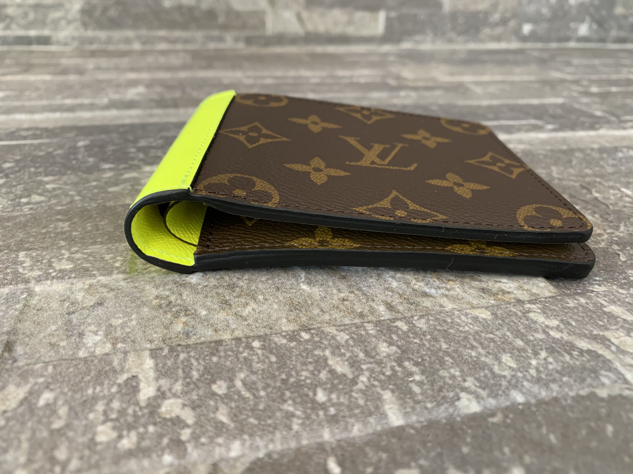 Louis Vuitton - Brown Monogram Macassar Multiple Wallet (Fluo