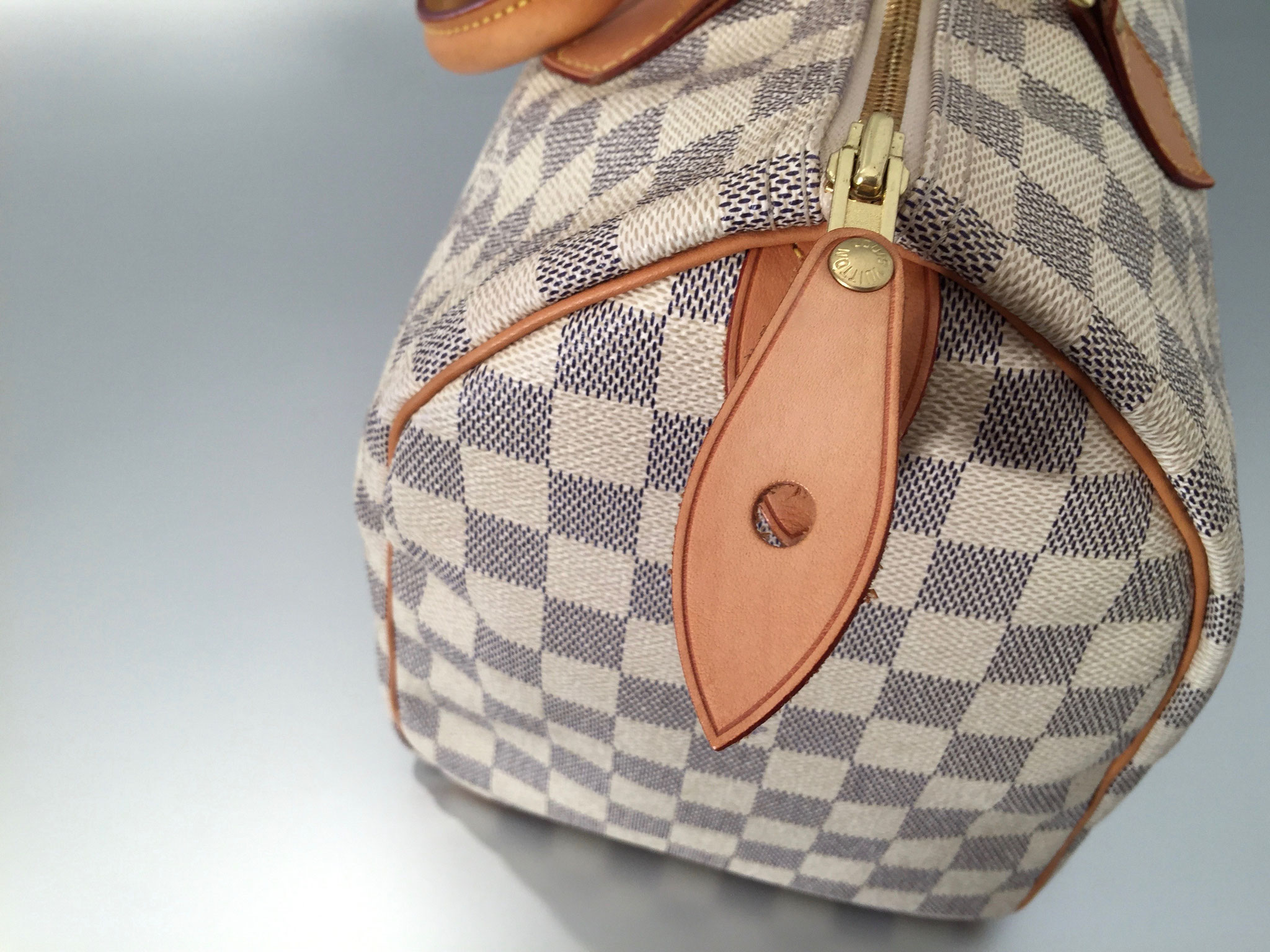 Louis Vuitton Damier Azur Speedy 30 Ankauf Verkauf Second Hand Designertaschen und Accessoires