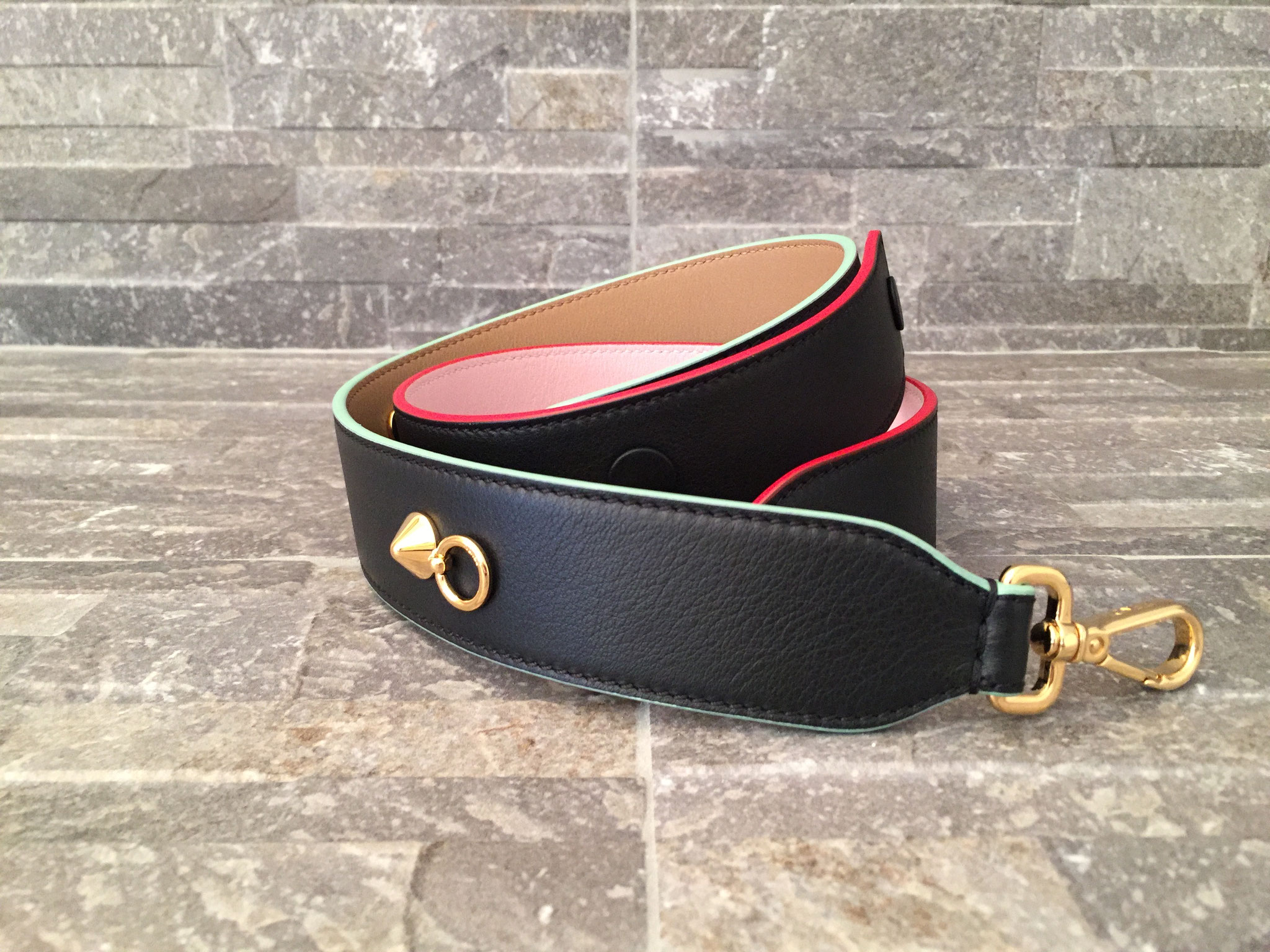 Leder Taschengurt Fendi Fendi Verstellbarer Schulterriemen