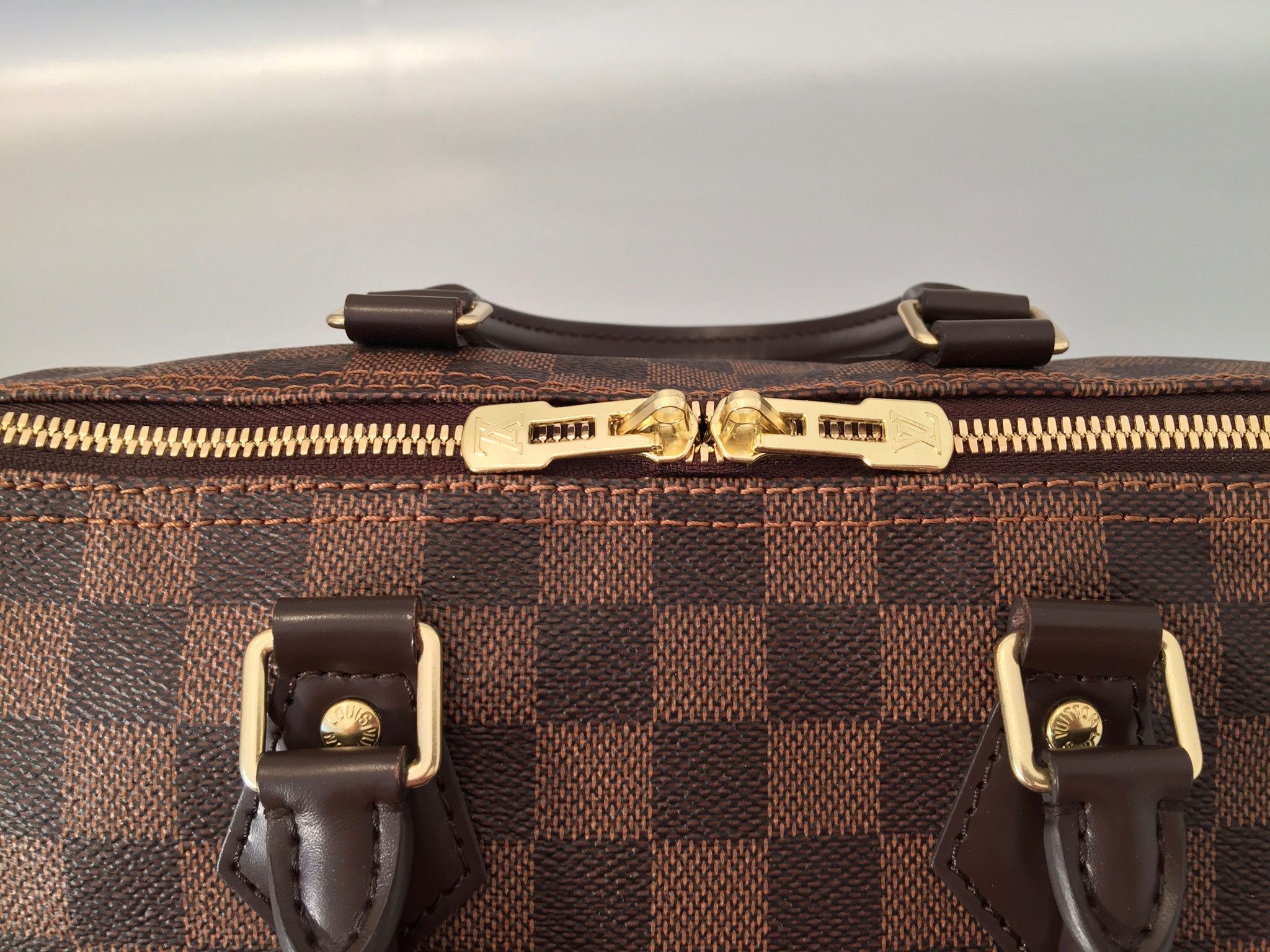 Louis Vuitton Damier Ebene Speedy Bandouliere 25 - Ankauf & Verkauf Second Hand Designertaschen ...