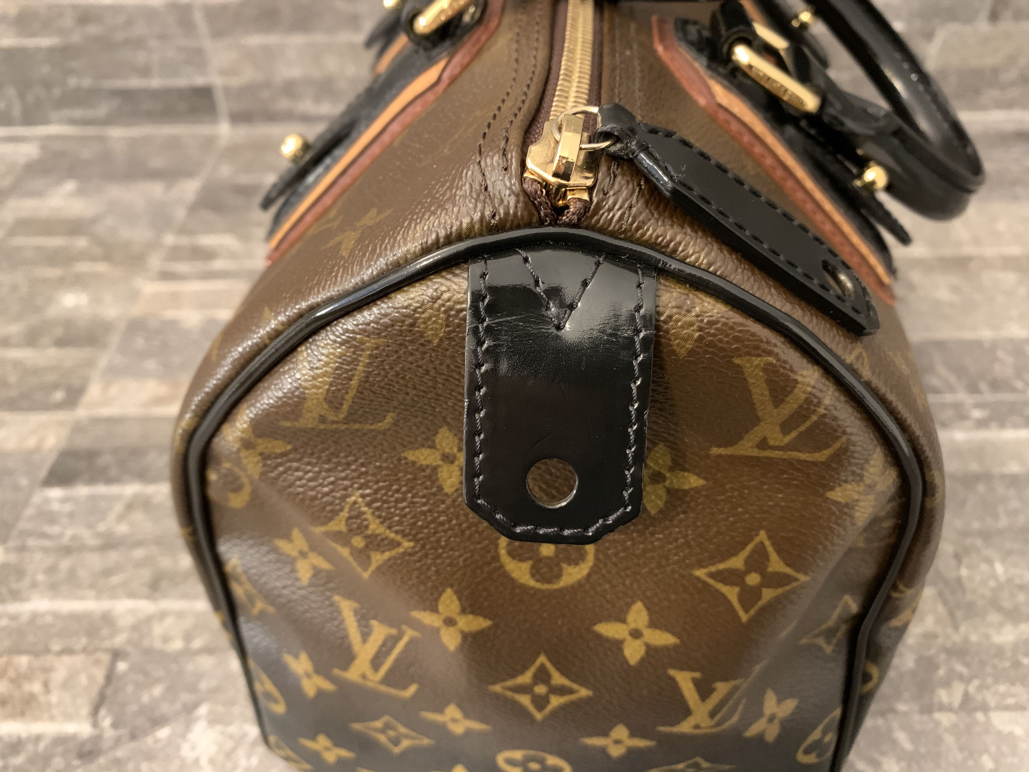 Louis Vuitton Monogram Mirage Speedy 30 in Noir Ankauf Verkauf Second Hand Designertaschen und Accessoires