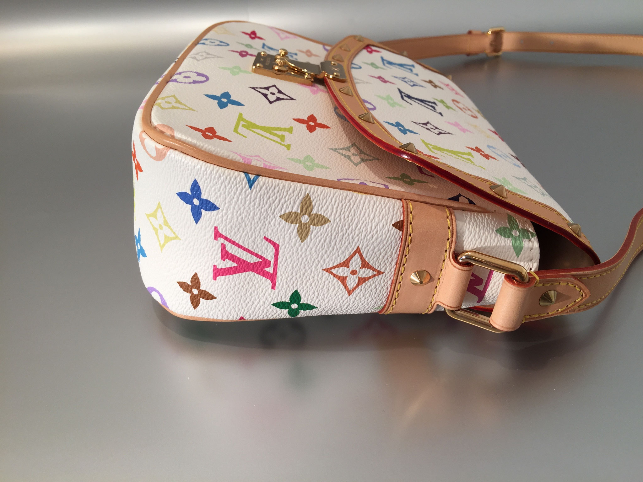 Authenticated used Louis Vuitton Louis Vuitton Shoulder Bag M92661 Monogram Canvas Multicolor Sologne, Adult Unisex, Size: (HxWxD): 19cm x 25cm x 8cm