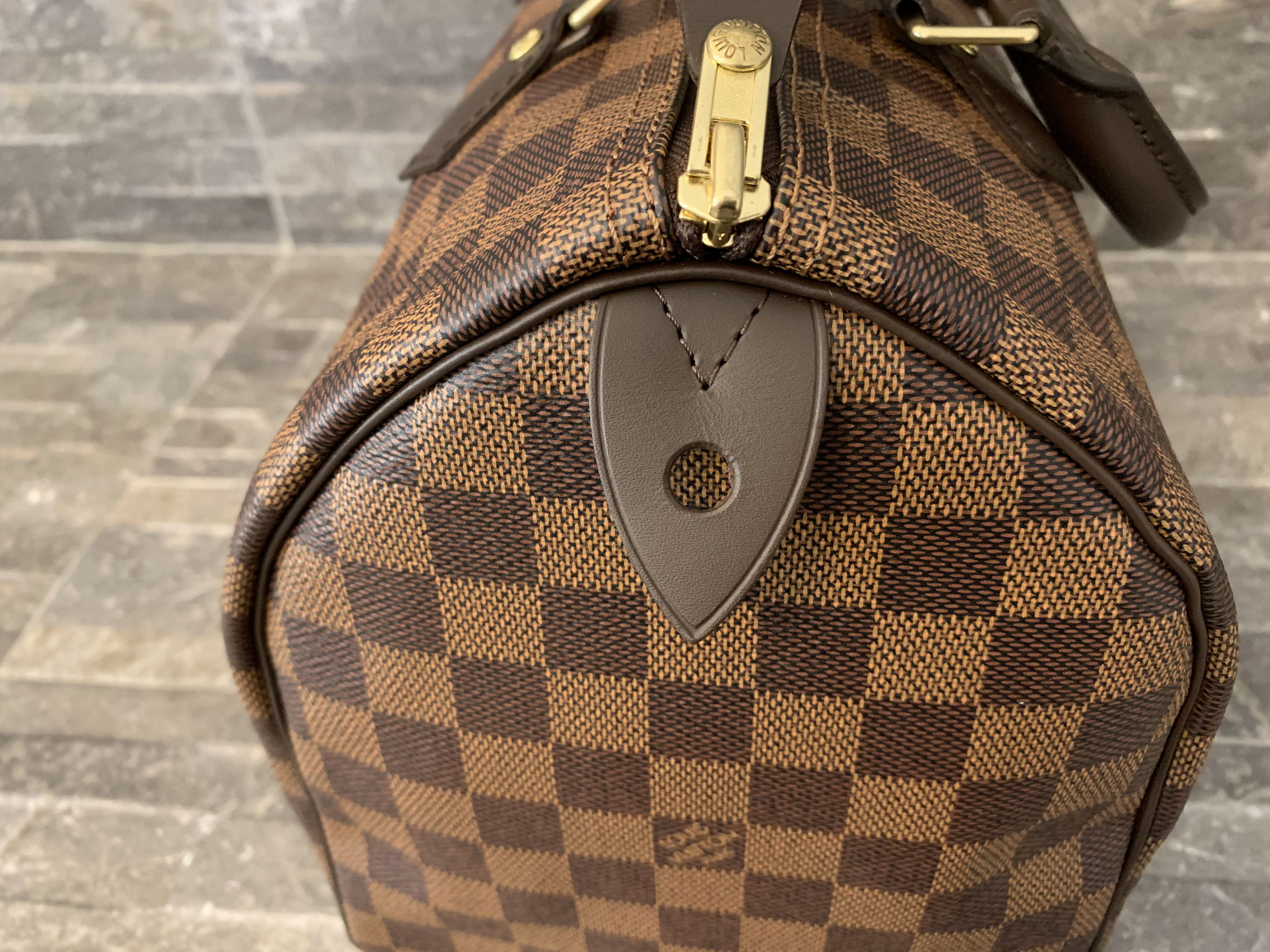 Louis Vuitton Damier Ebene Speedy 30 NM Ankauf Verkauf Second Hand Designertaschen und Accessoires