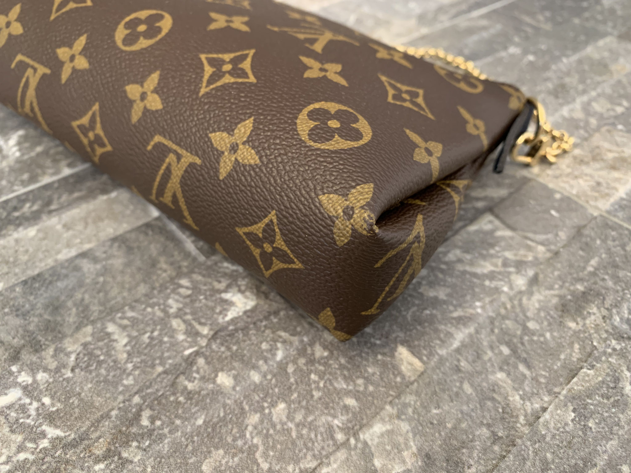 Louis Vuitton Pallas Clutch Bleu Marine Blue Monogram Canvas Shoulder -  MyDesignerly