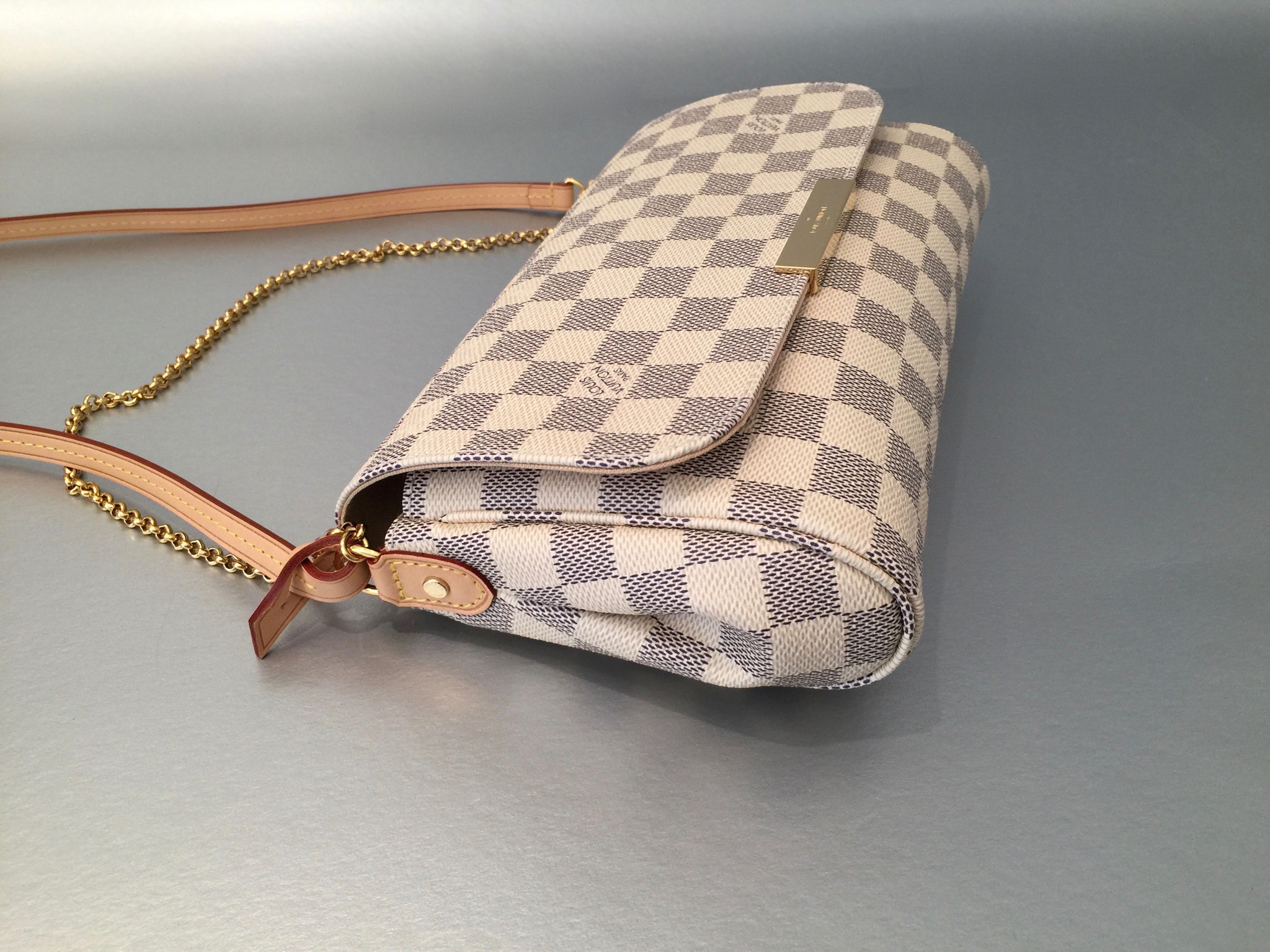 Louis Vuitton Damier Azur Favorite MM Ankauf Verkauf Second Hand Designertaschen und Accessoires