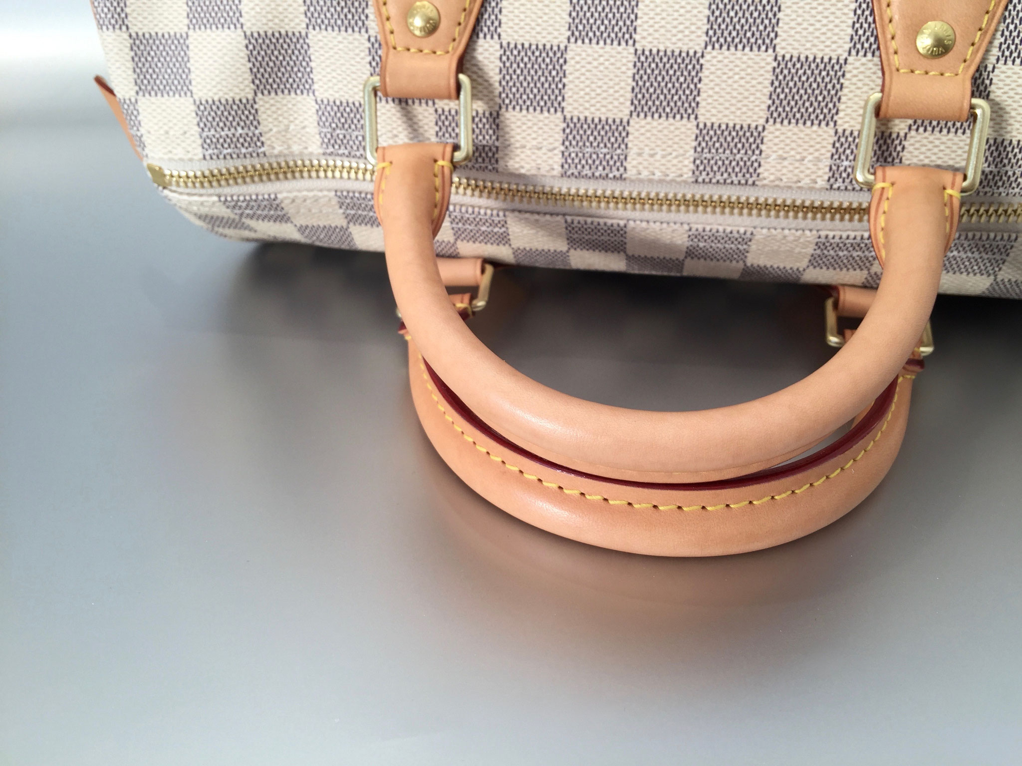 Louis Vuitton Damier Azur Speedy 30 NM Ankauf Verkauf Second Hand Designertaschen und Accessoires
