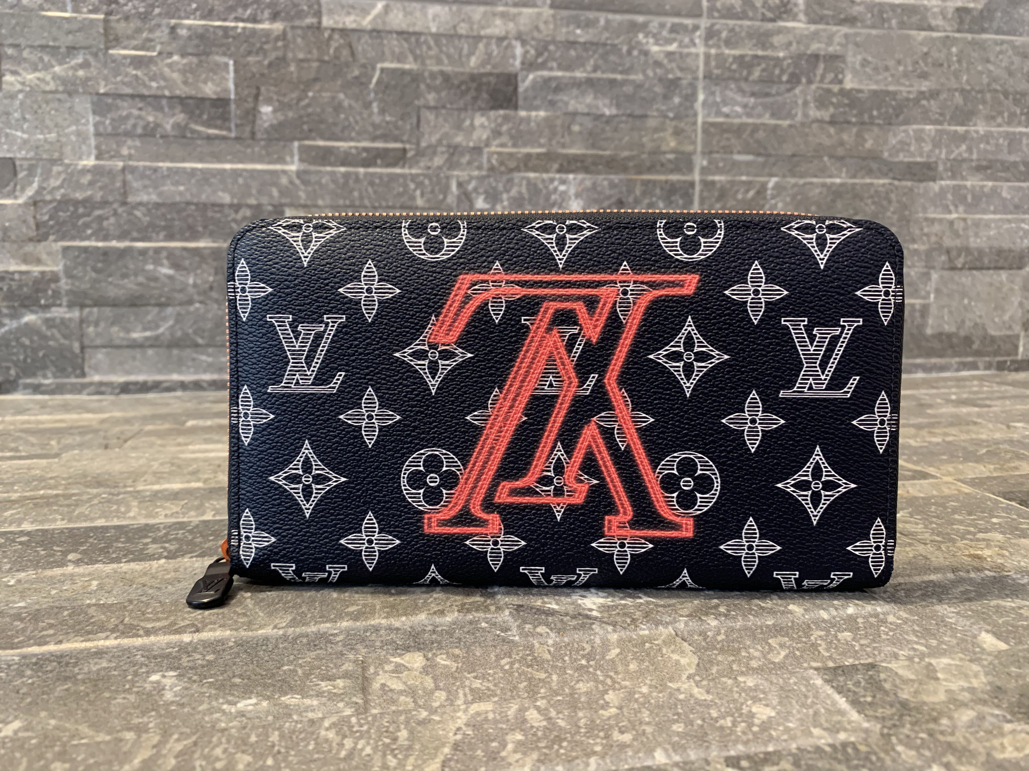 Louis Vuitton Monogram Ink Upside Down Zippy Organizer Ankauf Verkauf Second Hand Designertaschen und Accessoires