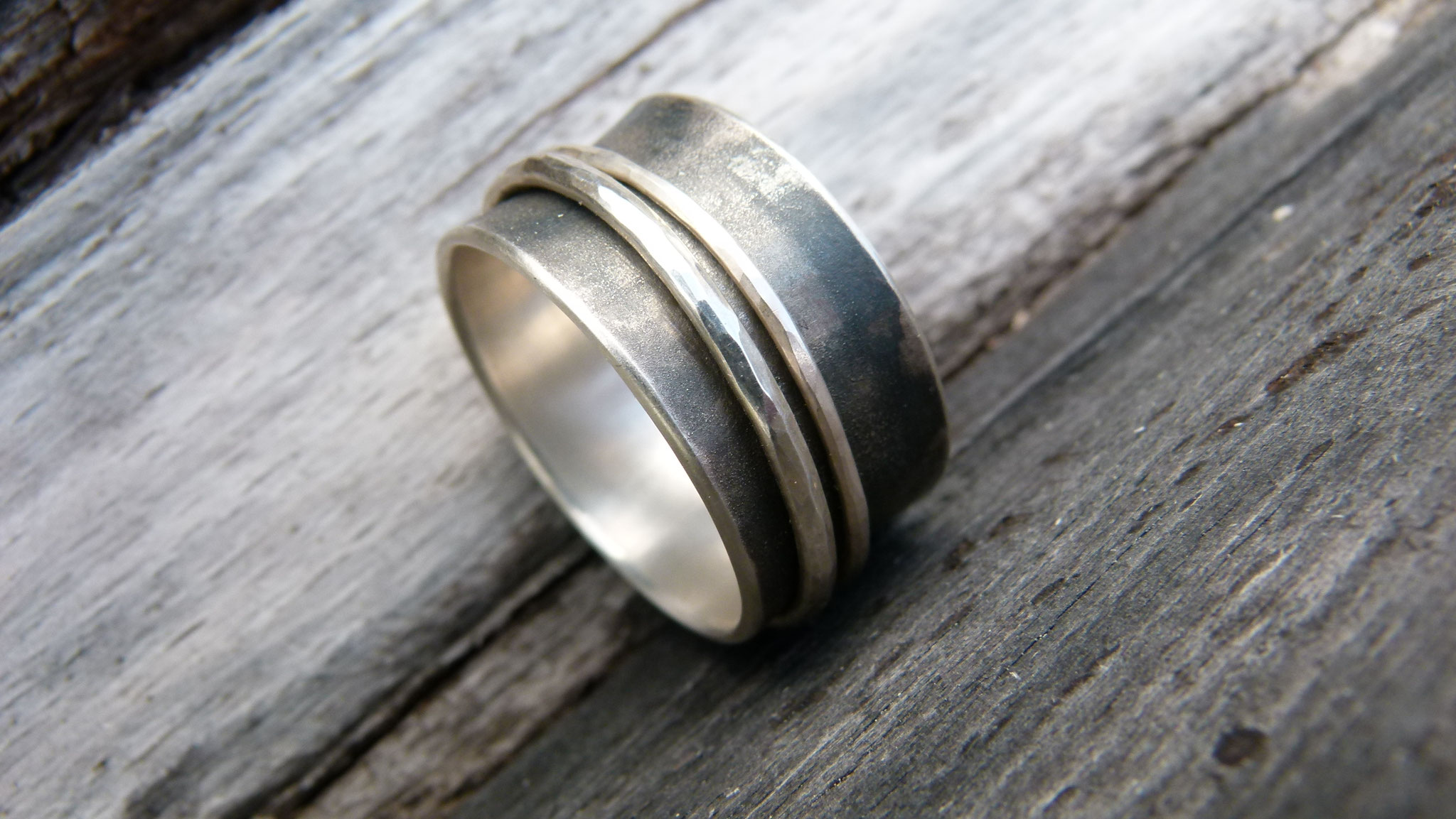 Doppelring (geschwärzt)