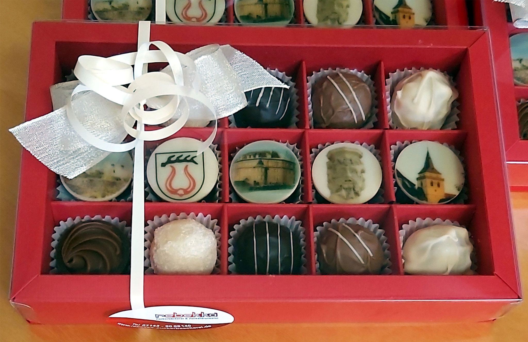 Bedruckte Logopralinen 