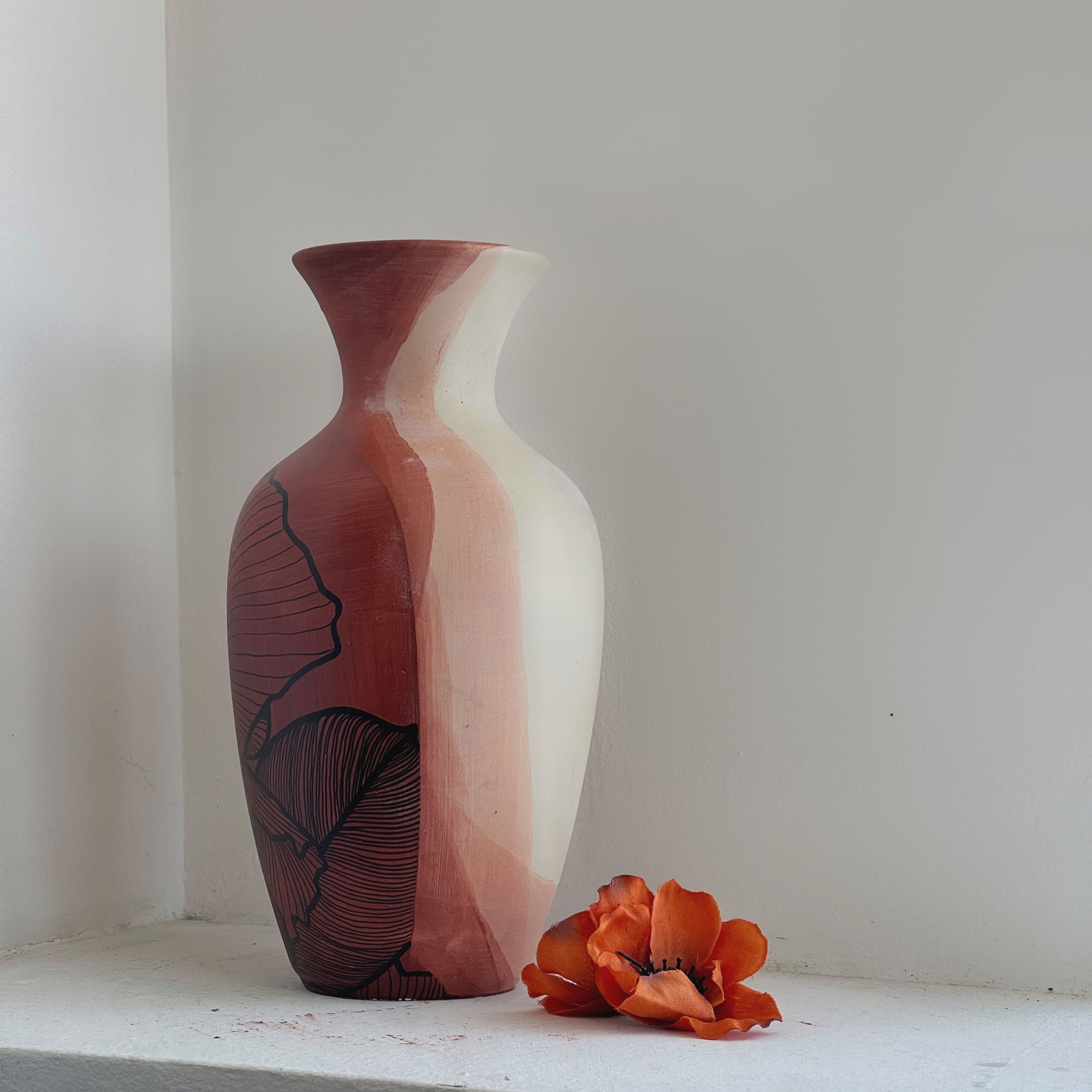 custode rosso 007 h 25 cm