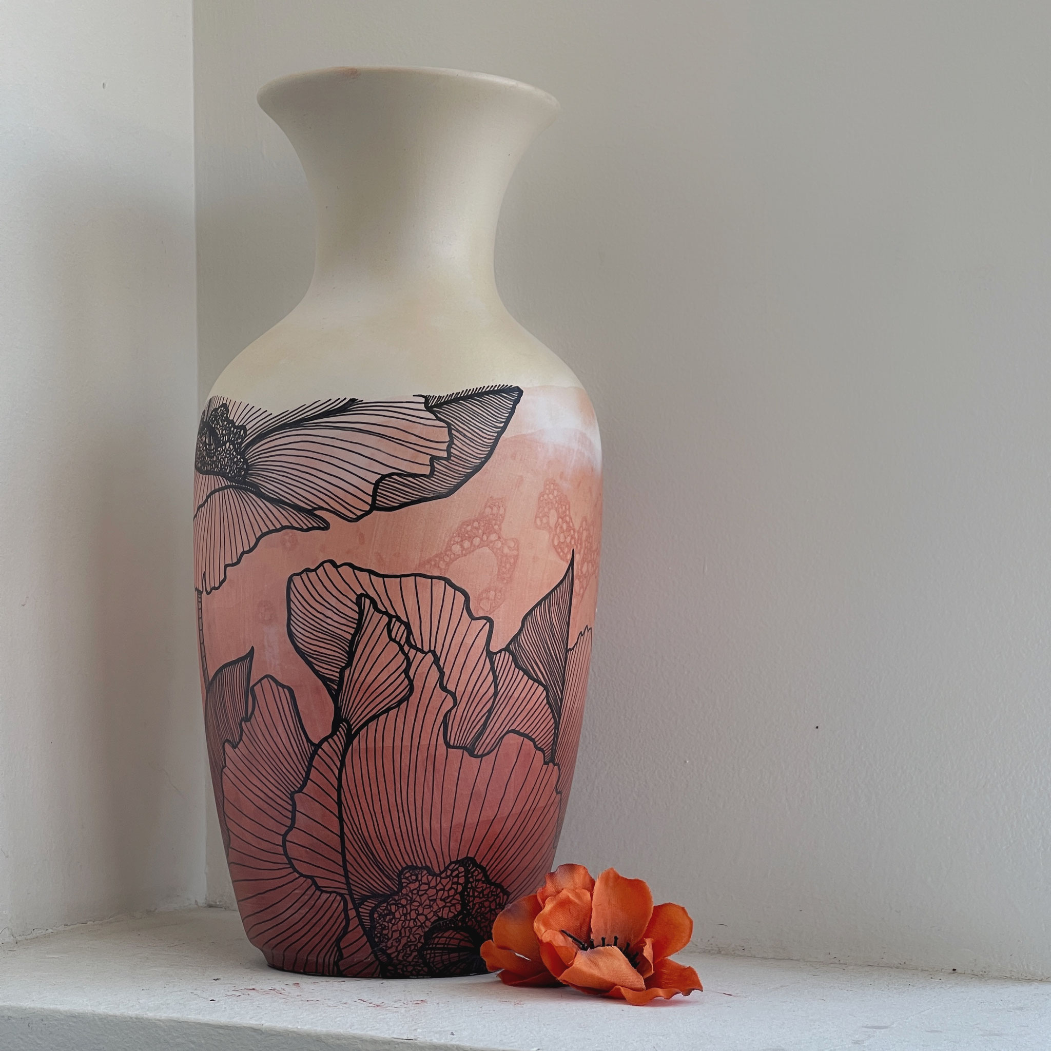 custode rosso 010 h 33 cm