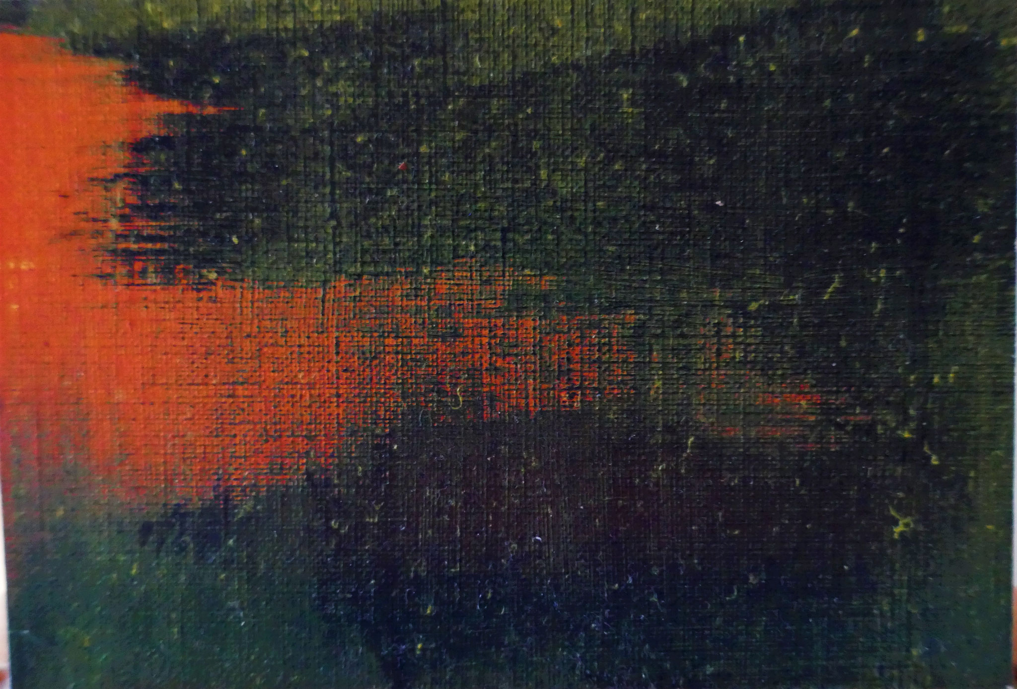 N°33 : 9,5 cm X 14 cm : huile sur papier