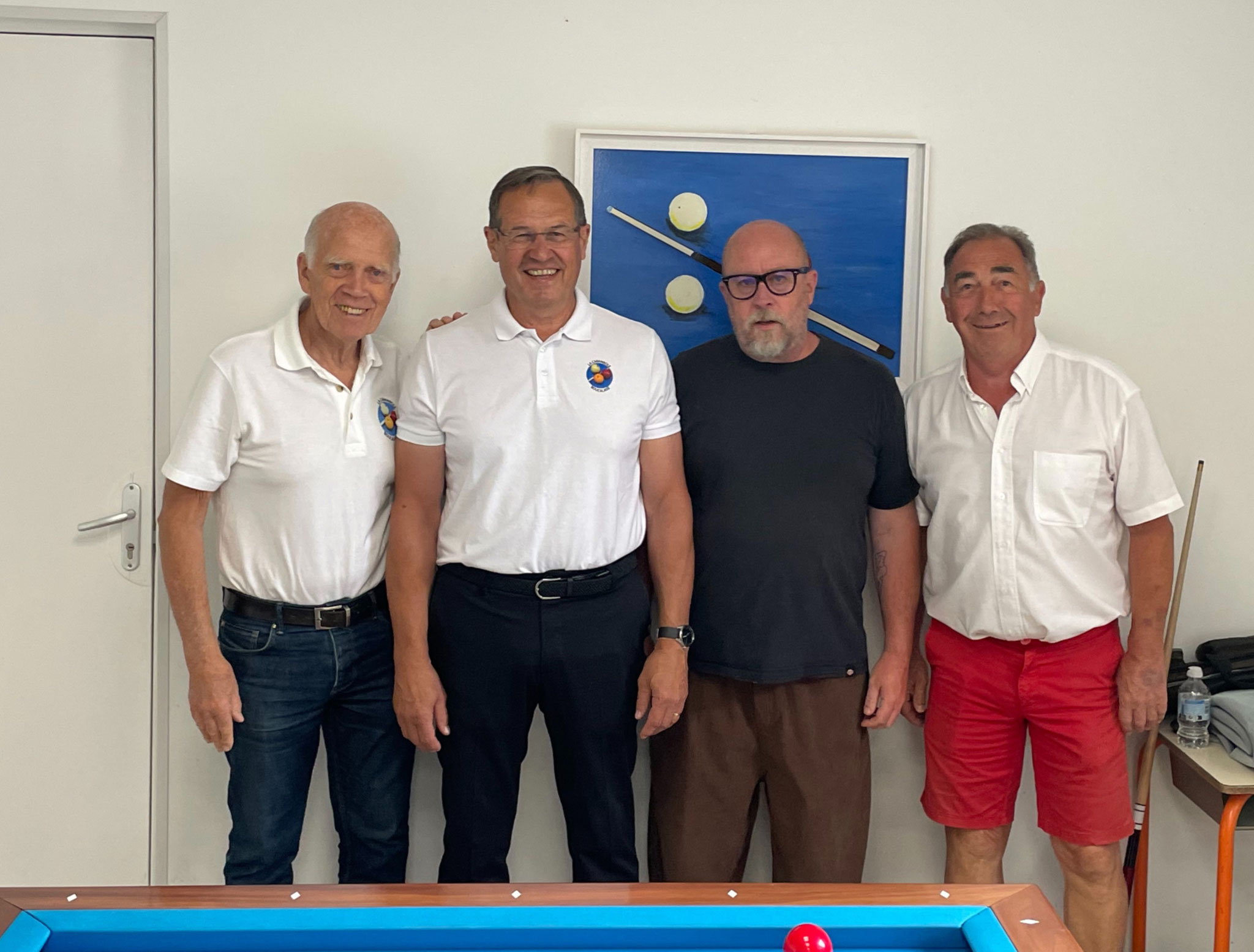 Les 4 arbitres des 2 matchs