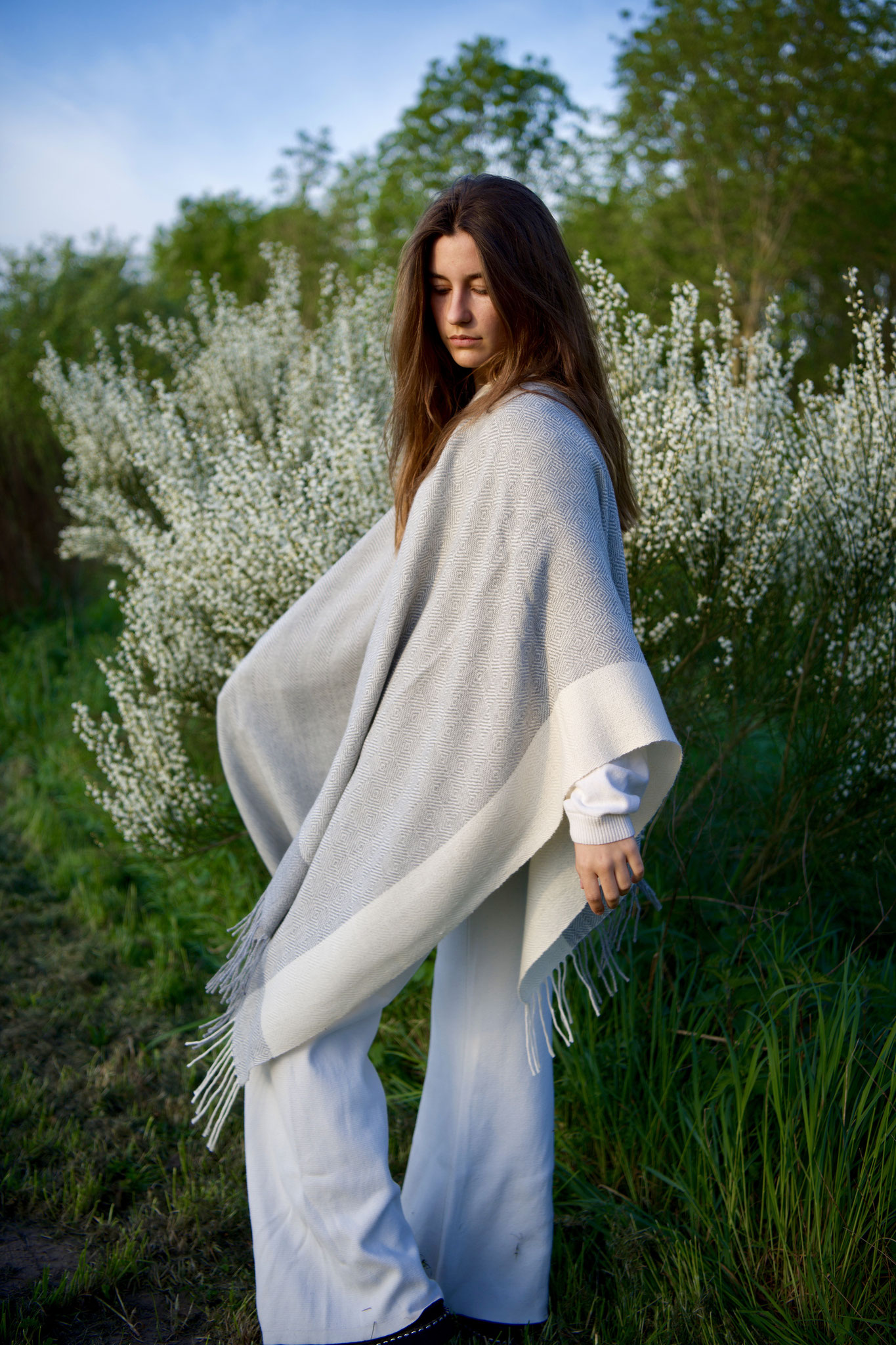 Handgeweven Alpaca cape