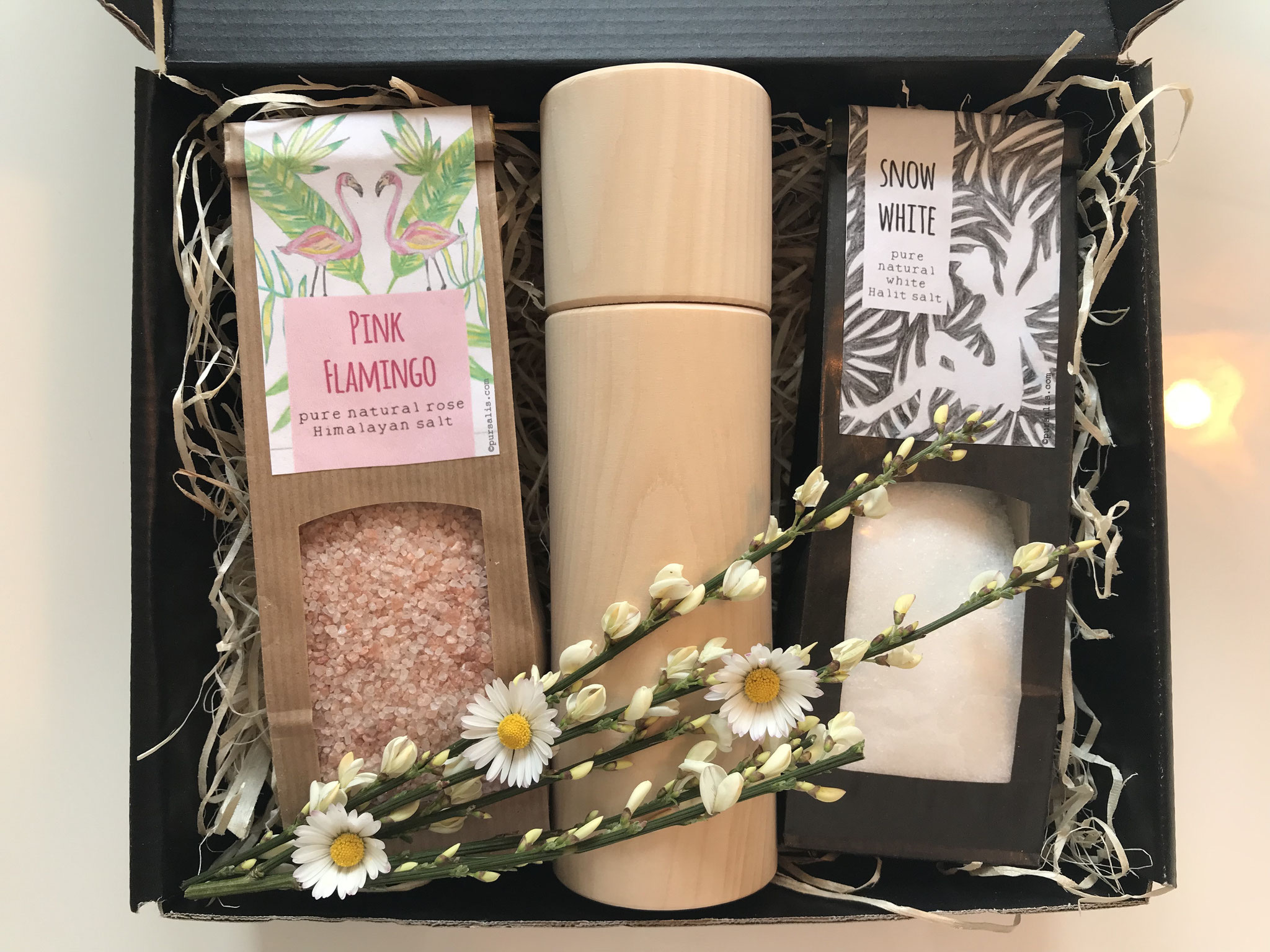 Gift box pure natural salts