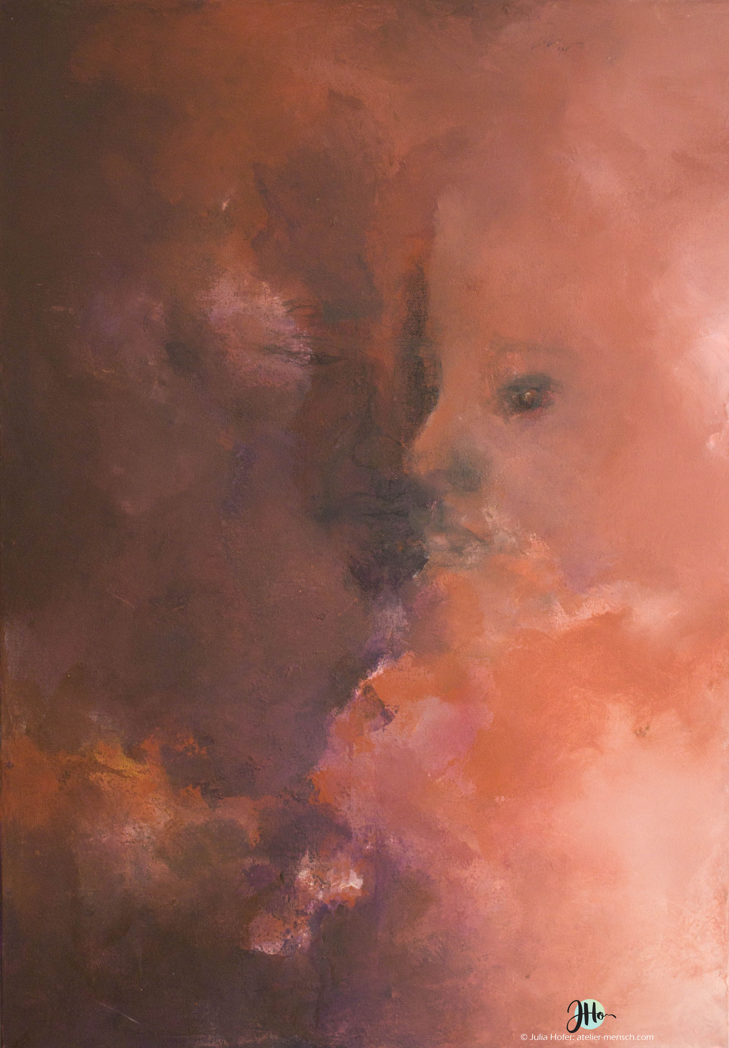 "relation" Acryl und Kreide auf Leinwand 70 x 100