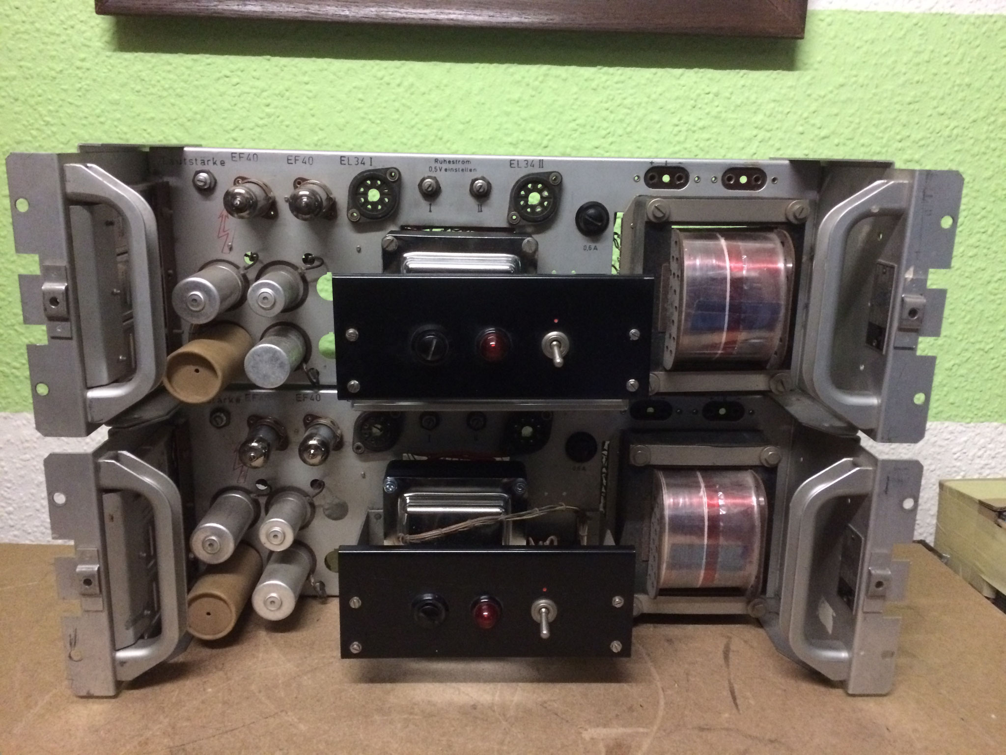 SIEMENS 6 S ELA tube amplifier with  2 x EL34 in PP mode