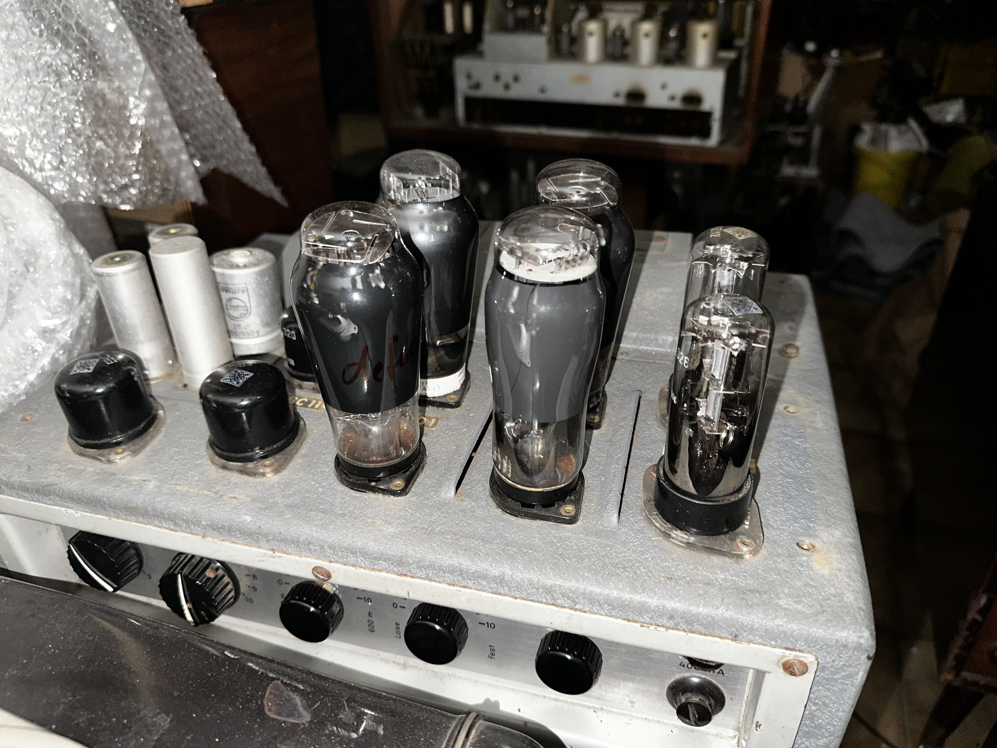 4  x AD1 triode power tubes 