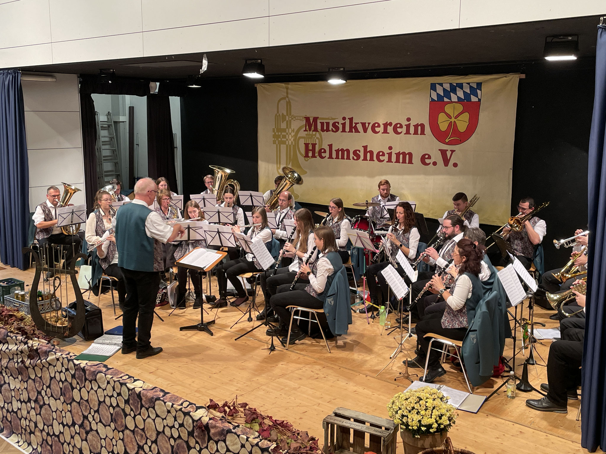 Für die musikalische Unterhaltung am Nachmittag sorgte der Musikverein Büchig. (Foto: F. Huber)