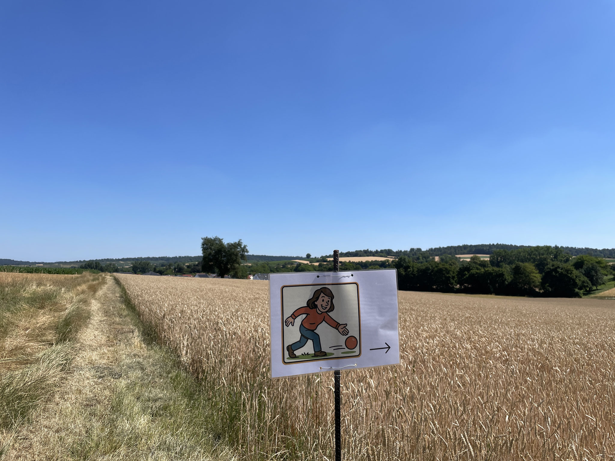 … und die Boßelstrecke sind bereit.