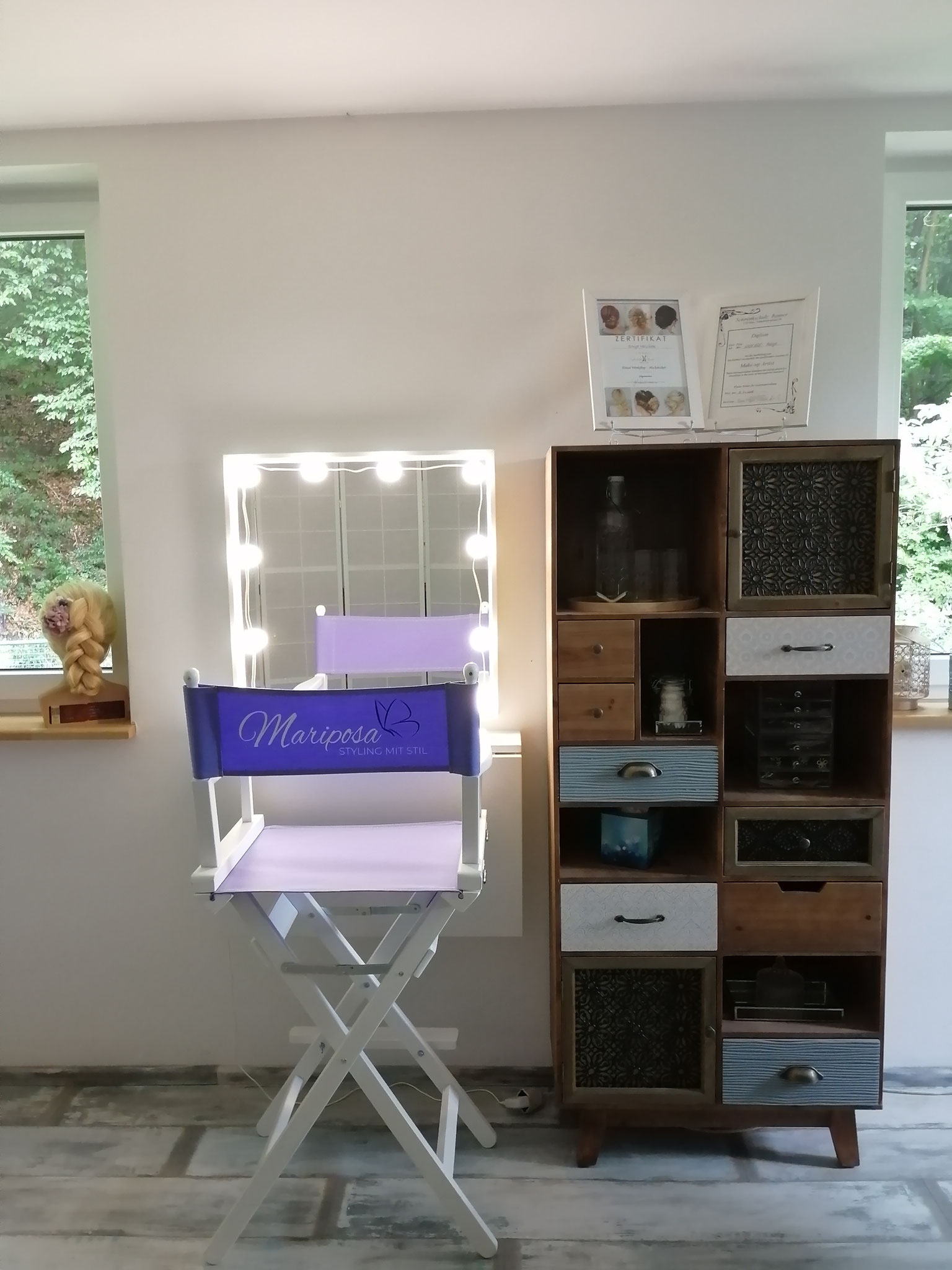 Brautstyling Makeup Studio Stylingcorner- Mariposa Styling mit Stil Hochzeitsstyling Wien und Umgebung ©Mariposa